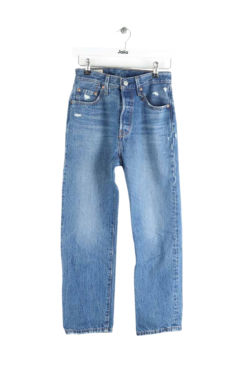 Cotton straight jeans LEVI'S - Seconde main Blue