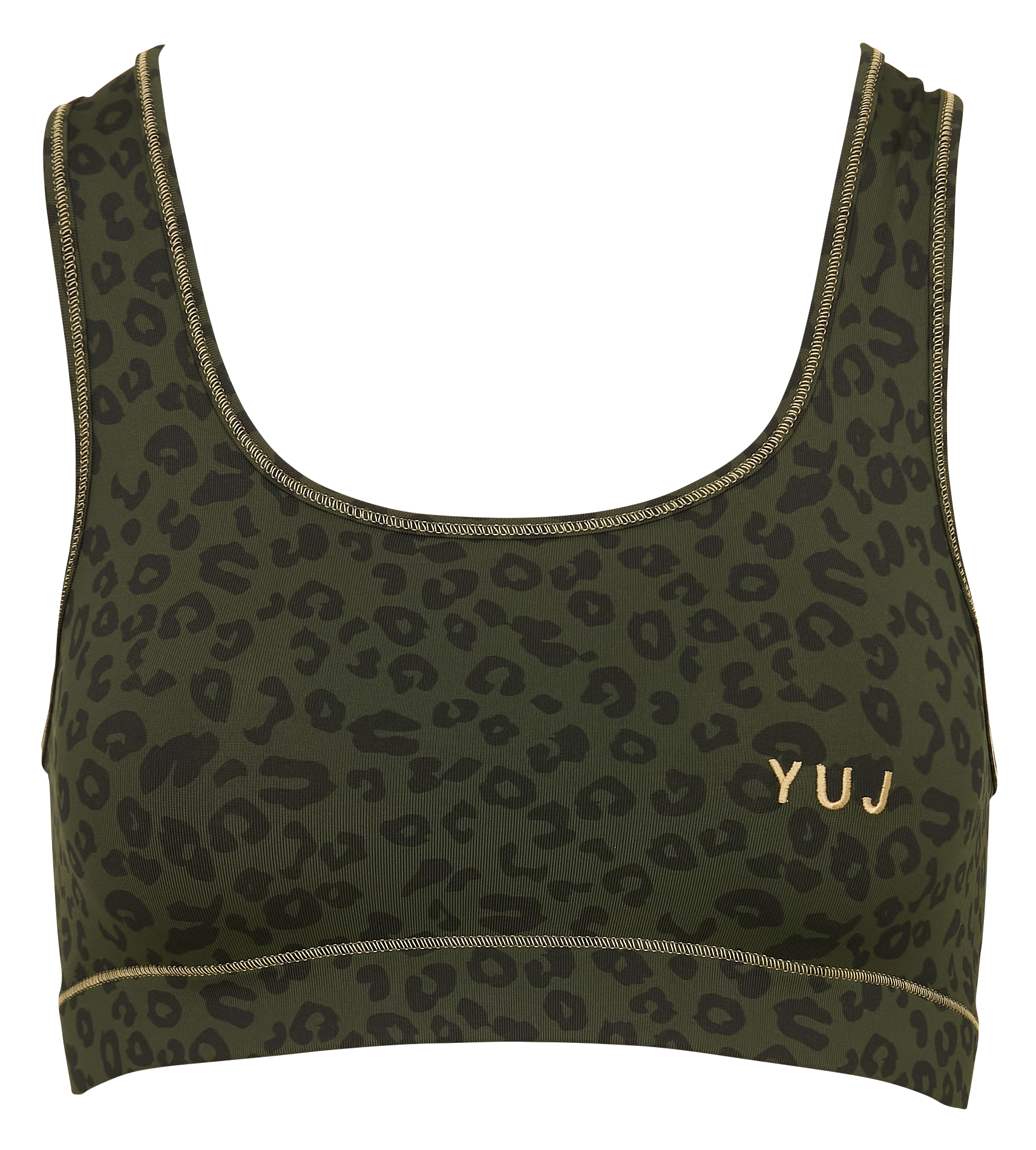 Asymmetrisches T-Shirt aus Jacquard YUJ YOGA PARIS Khaki