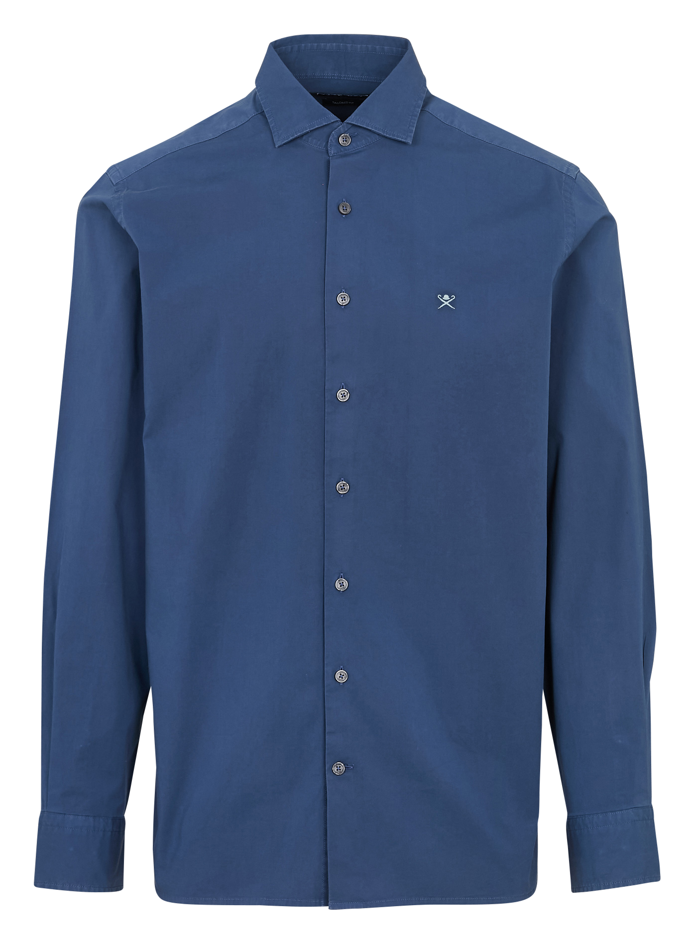 Chemise col classique en coton mélangé HACKETT Bleu