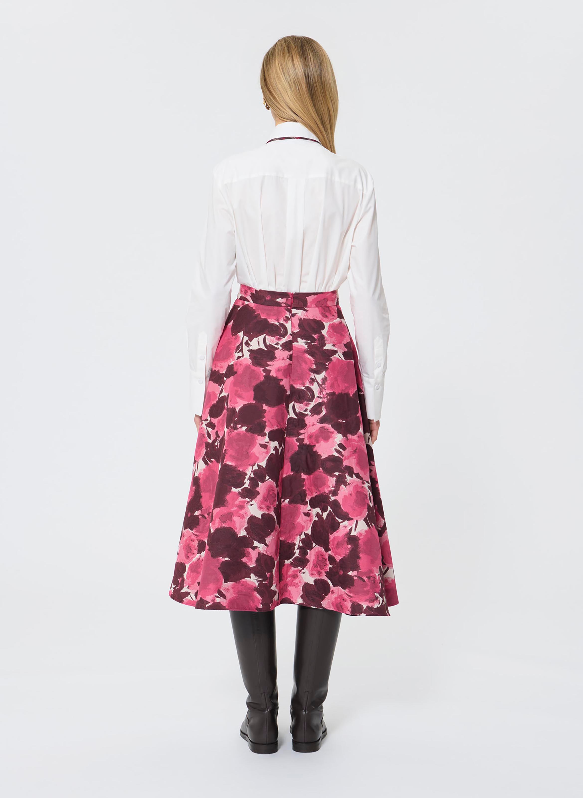 Anel printed midi skirt TARA JARMON White