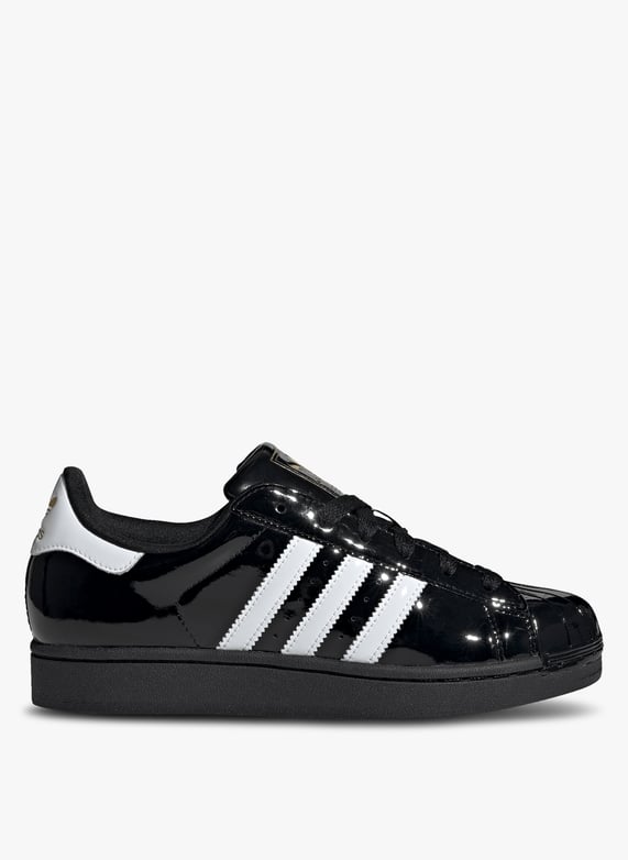 Baskets basses en cuir Superstar ii w Noir Adidas Femme Place