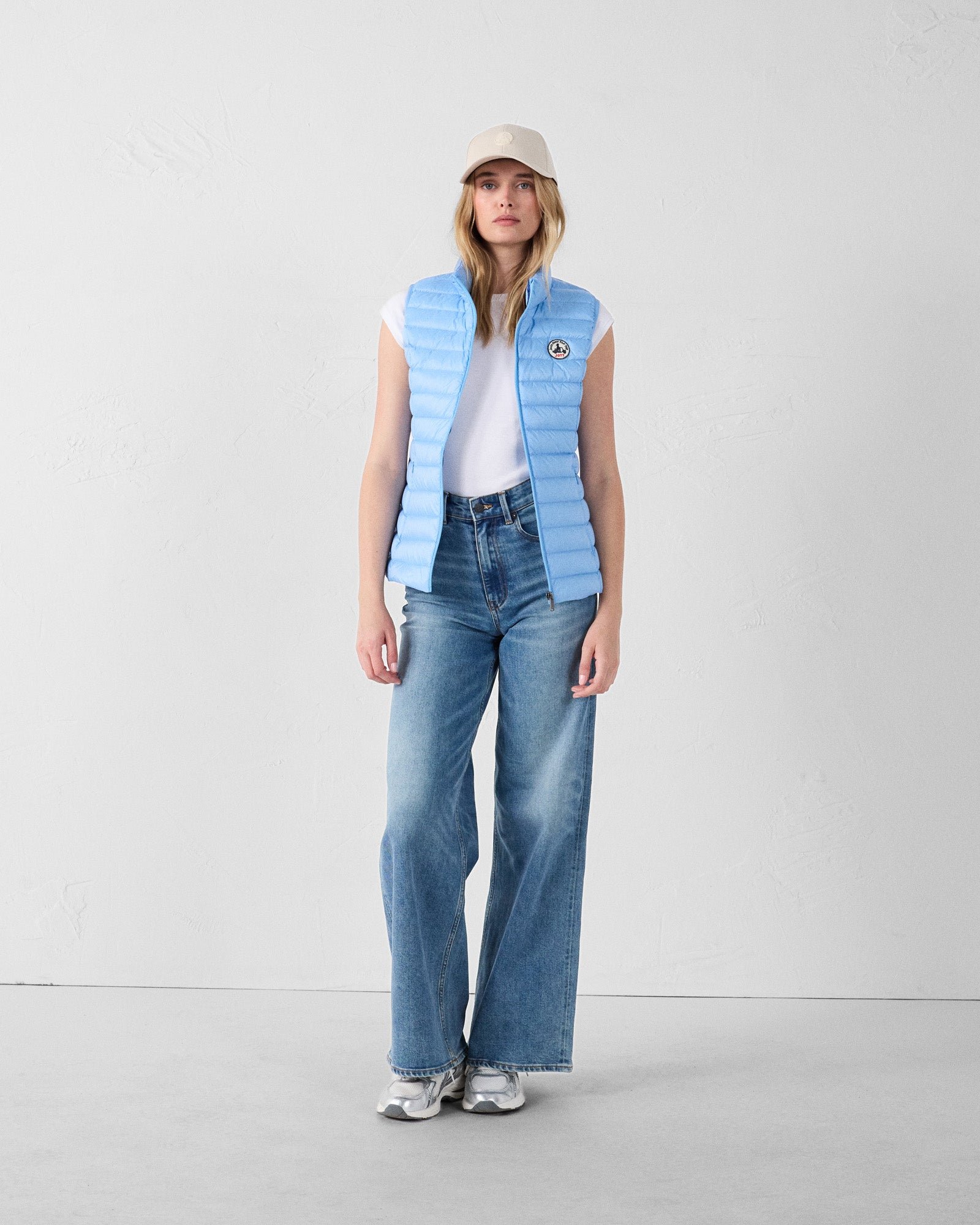 Sleeveless lightweight down vest seda JOTT Blue