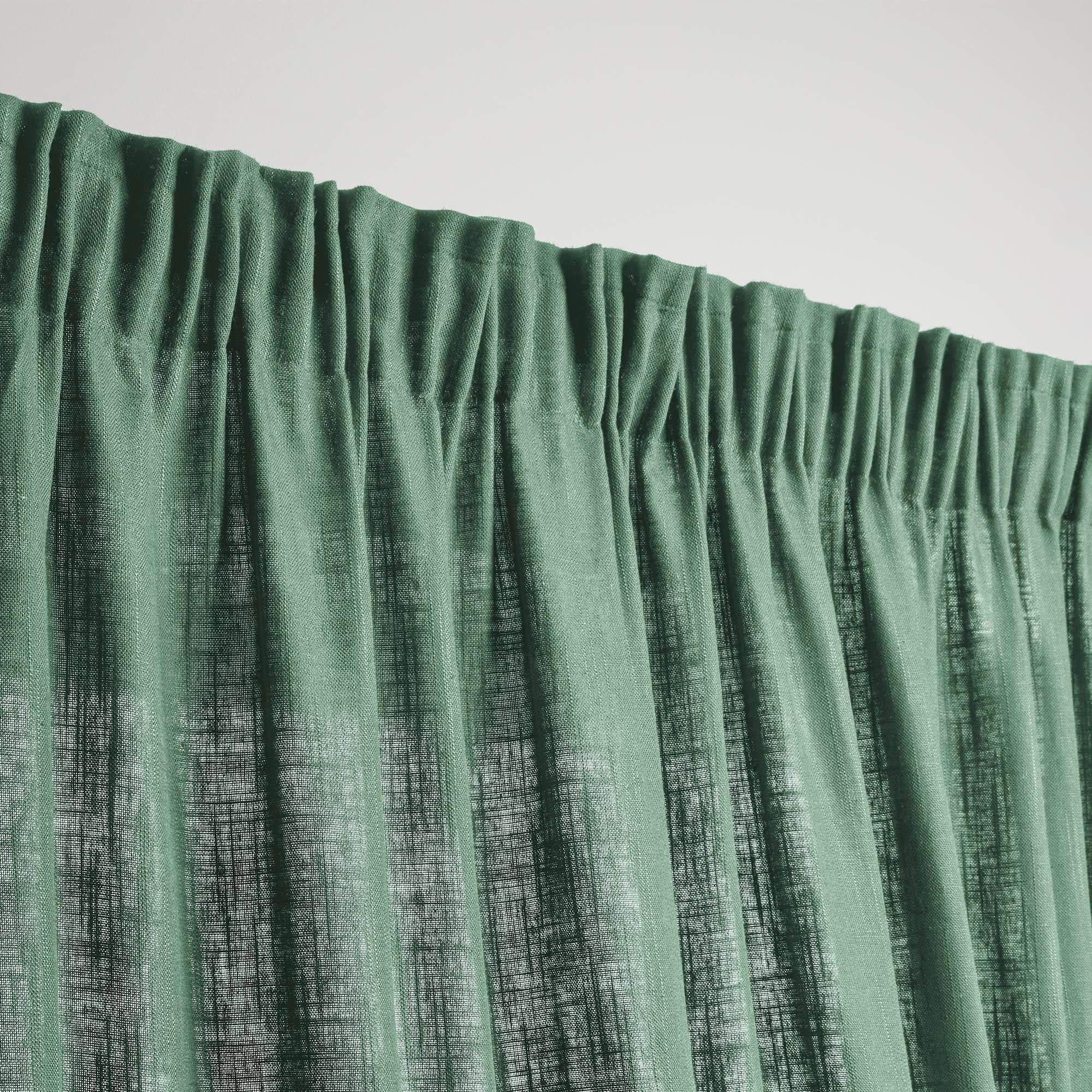 Rideau à galon fronceur MADURA Vert
