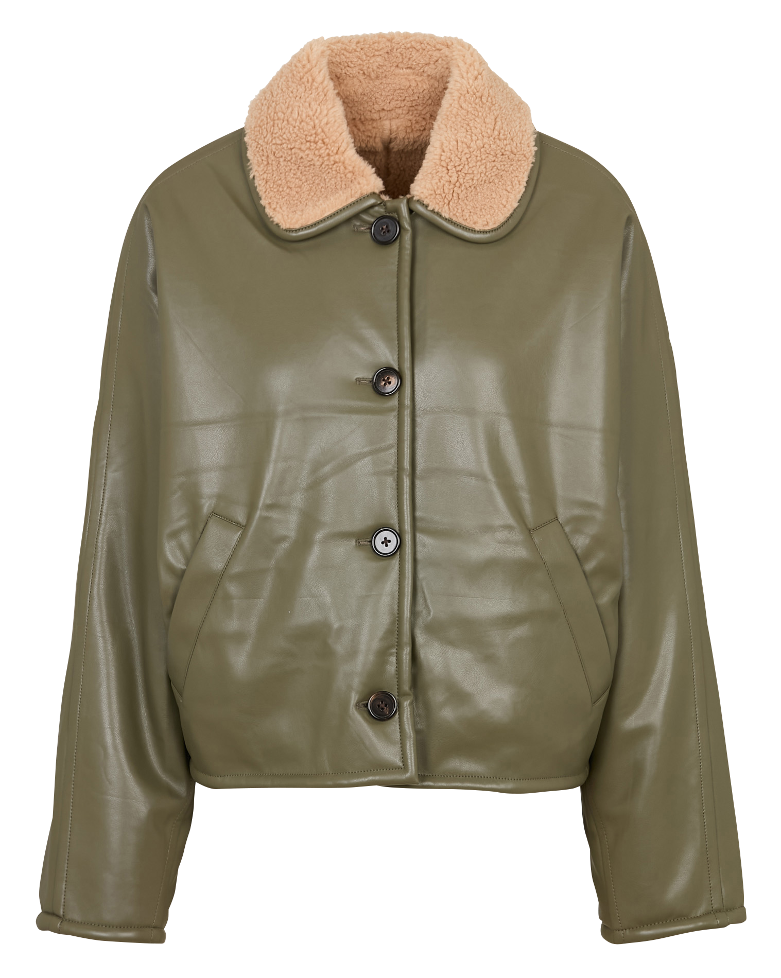 Jasje met overhemdkraag BELLEROSE Kaki