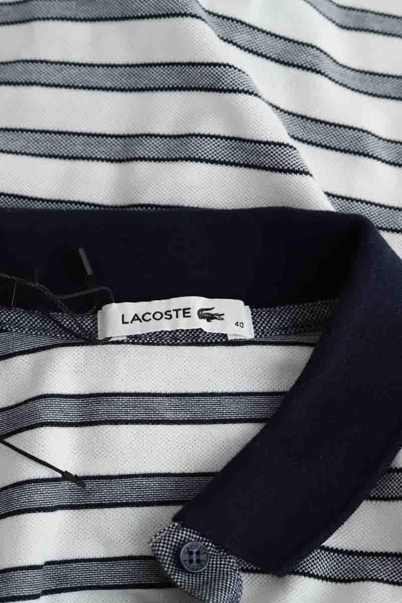 Cotton polo shirt LACOSTE - SECONDE MAIN White