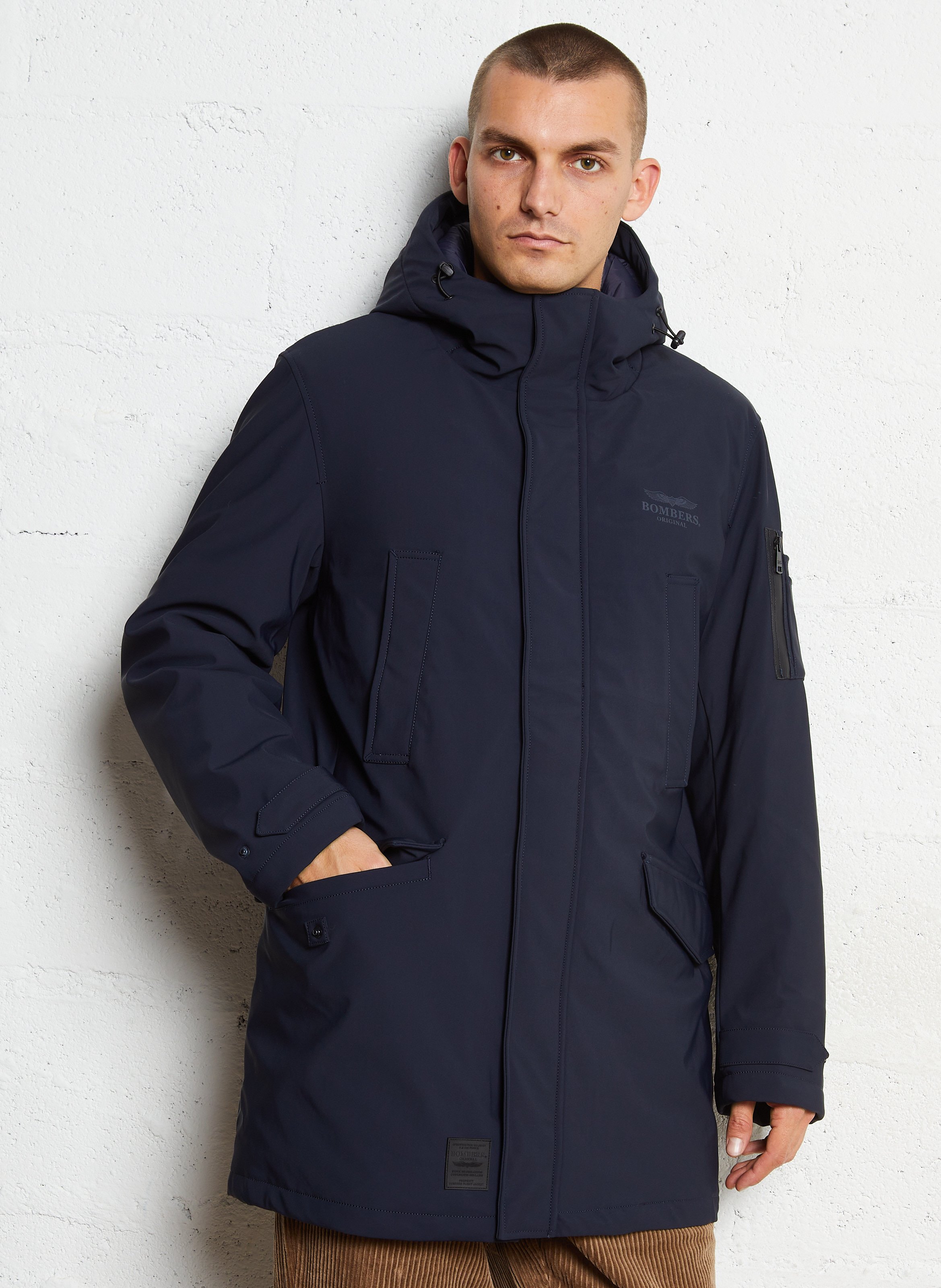 Parka à capuche BOMBERS ORIGINAL Bleu