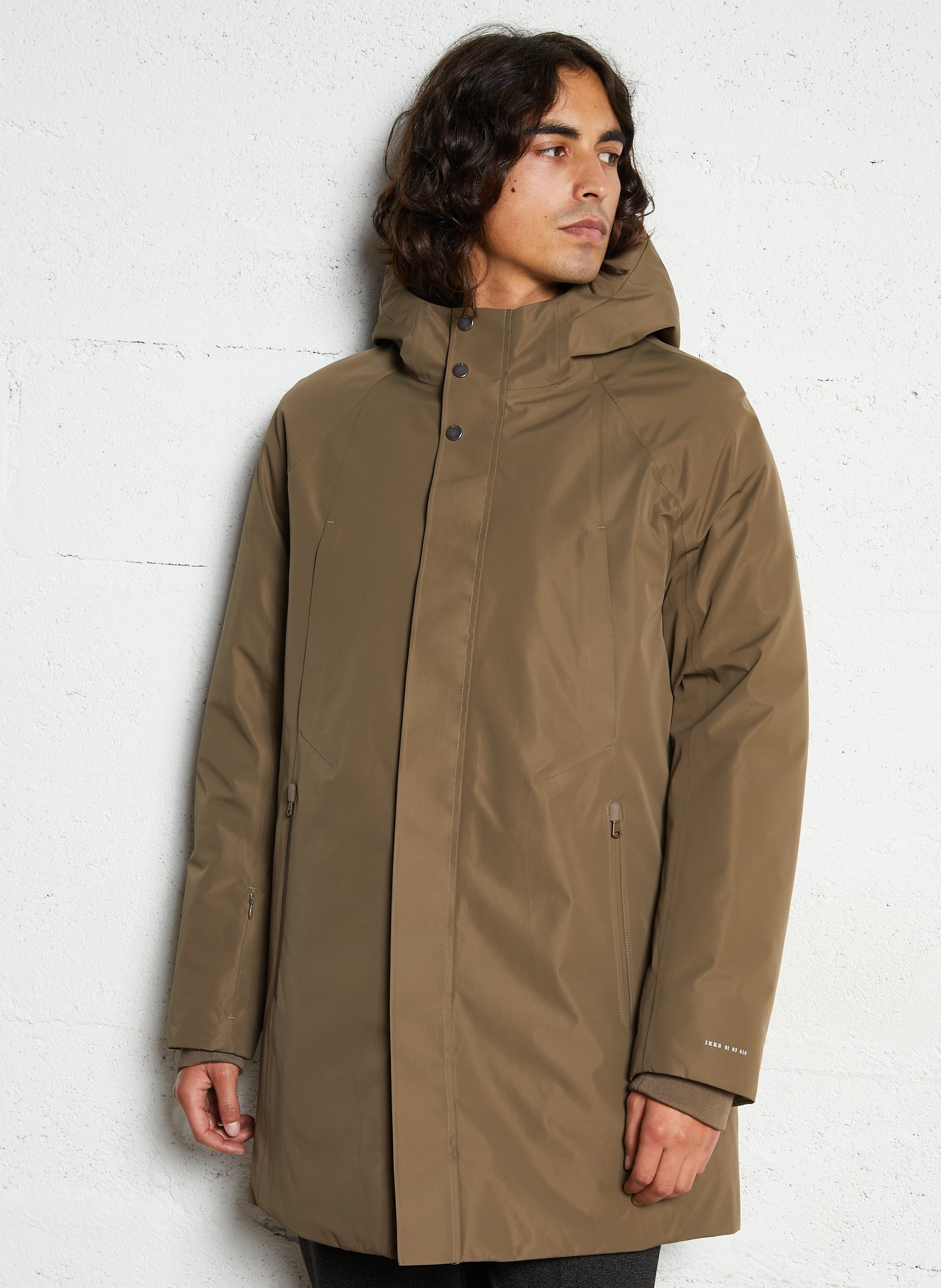 Einfarbiger Parka mit Kapuze IKKS Braun