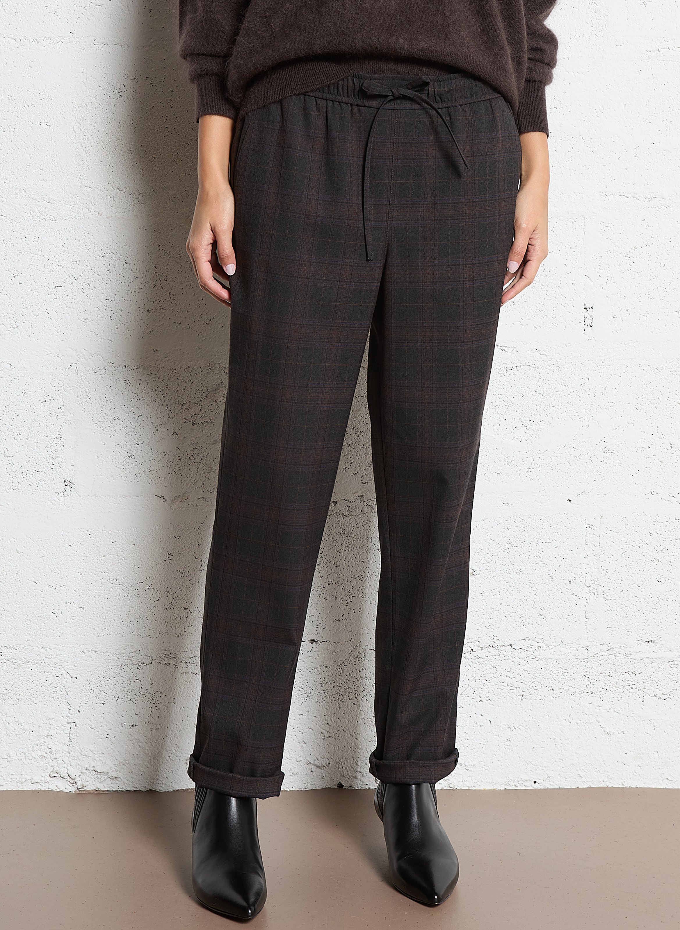 Norton printed straight trousers MAISON 123 Grey