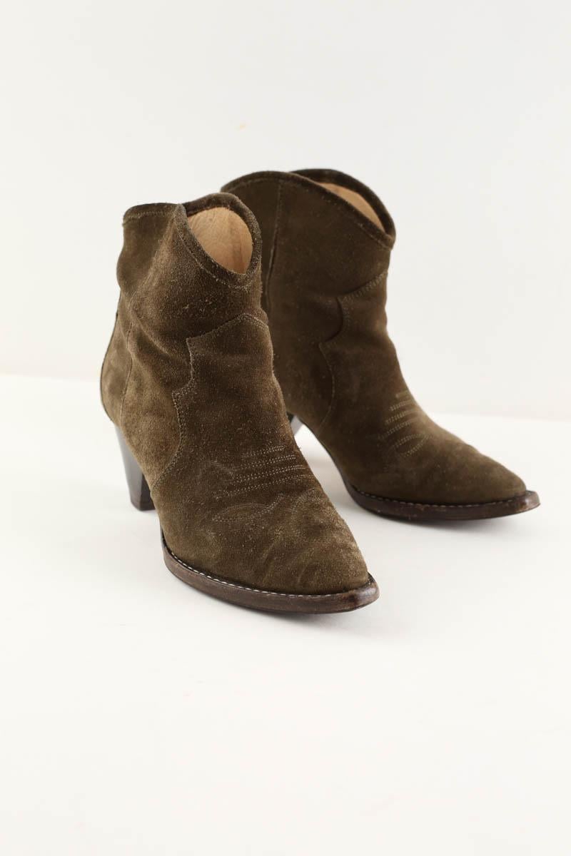 Ankle boots ISABEL MARANT - Seconde Main Khaki