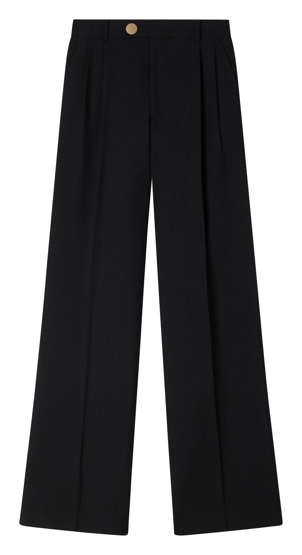 Straight tailored trousers in plain color SANDRO Black