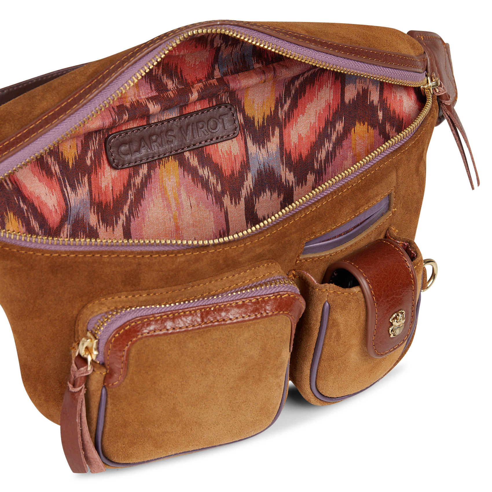 Gürteltasche aus Leder CLARIS VIROT Braun