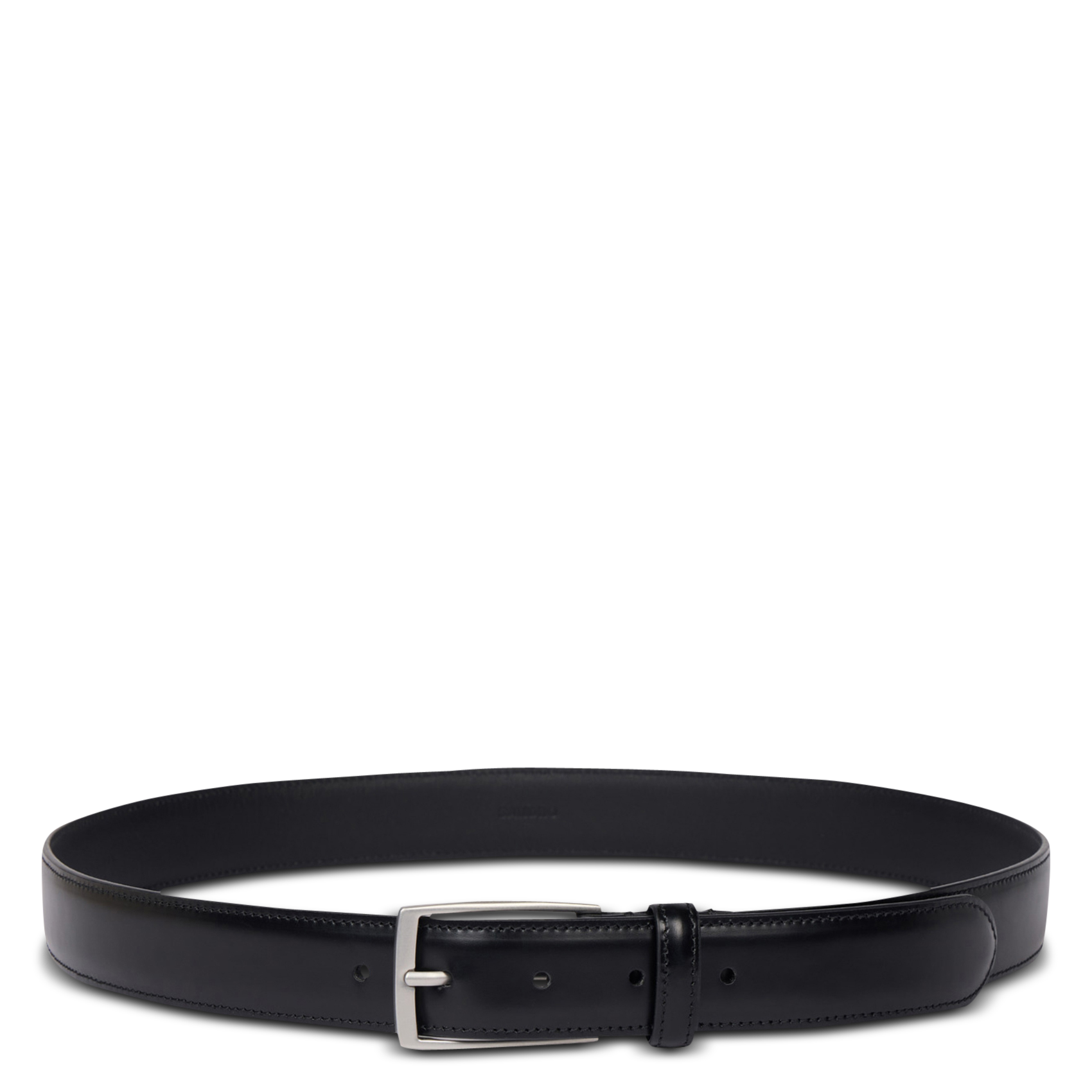 Ceinture à boucle en cuir glacé SANDRO Noir