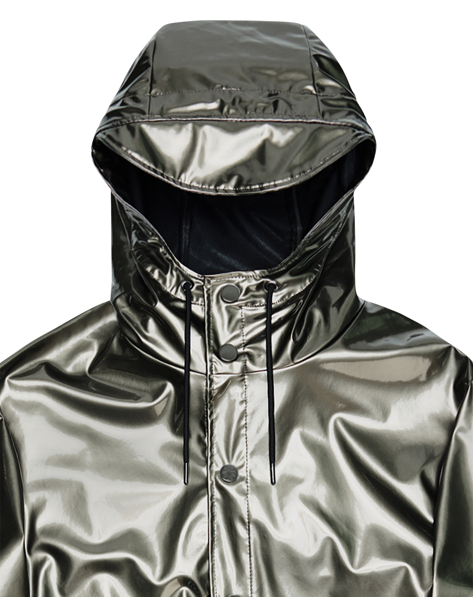 Wasserabweisende Windjacke mit Kapuze RAINS Silber