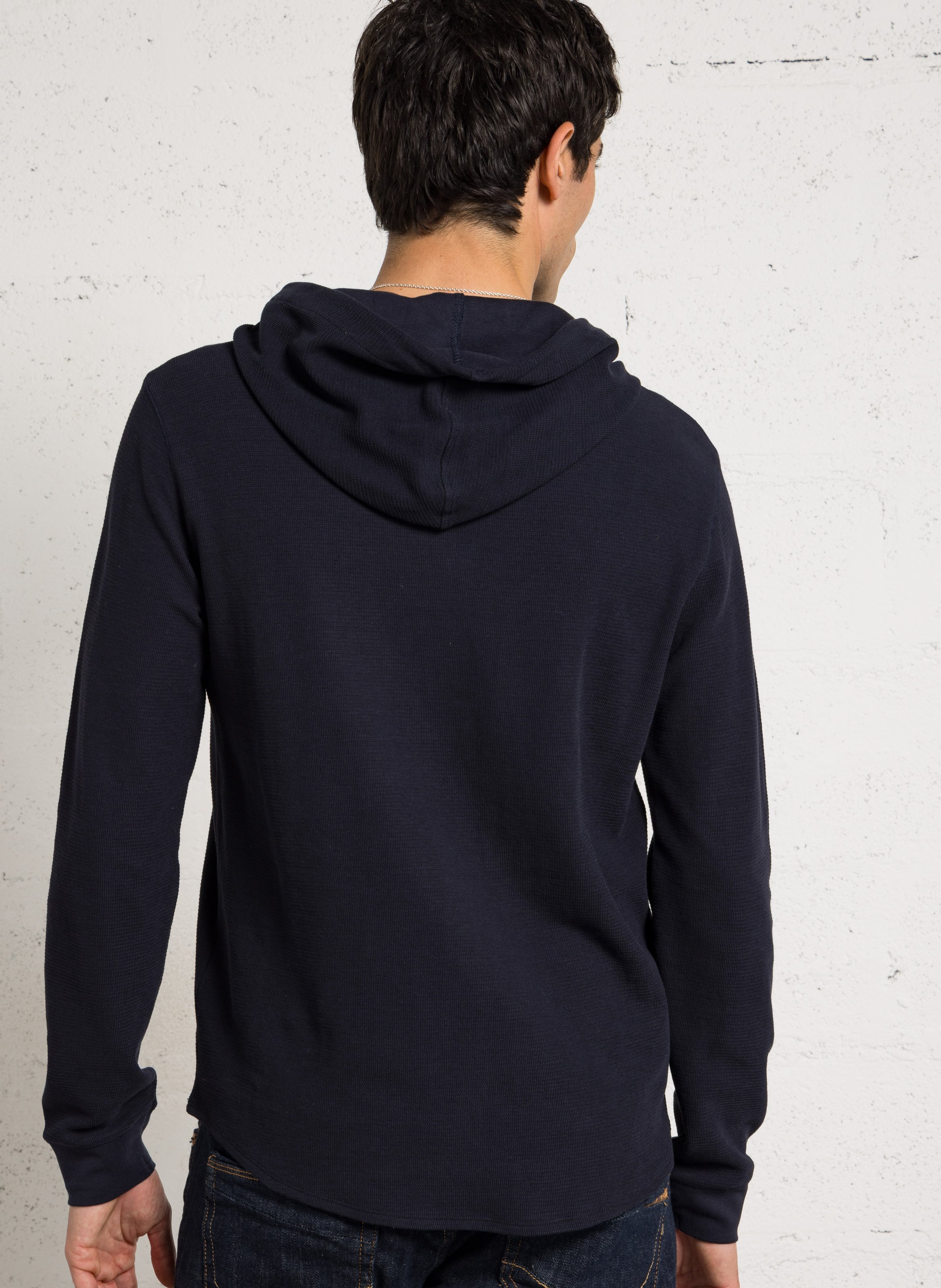 Pull à capuche IKKS Bleu
