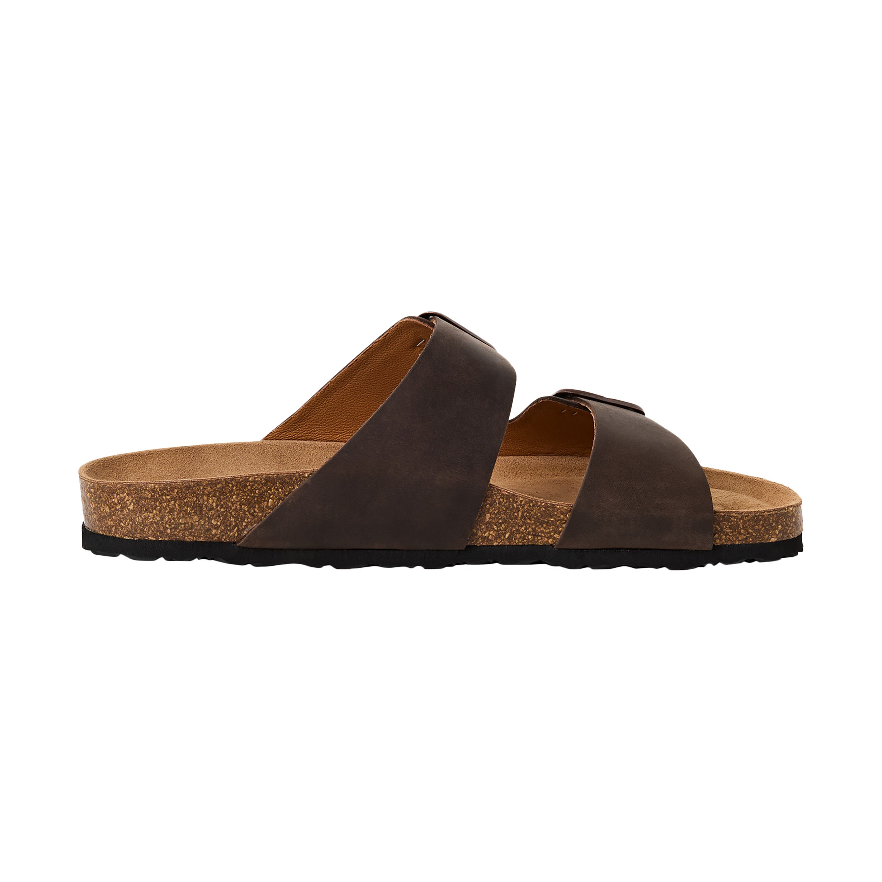 Flat leather mules TAMARIS Brown