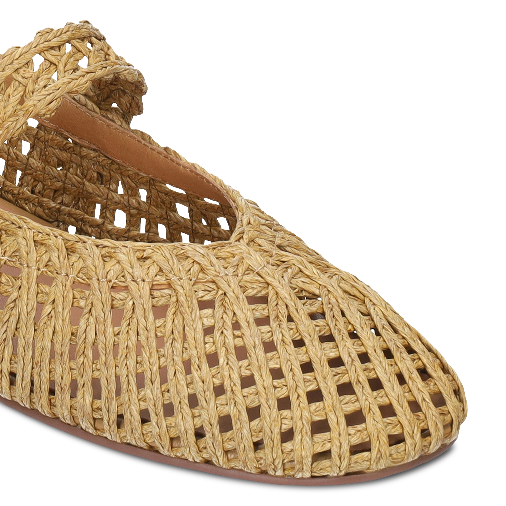 Raffia ballet flats BIBI LOU Beige