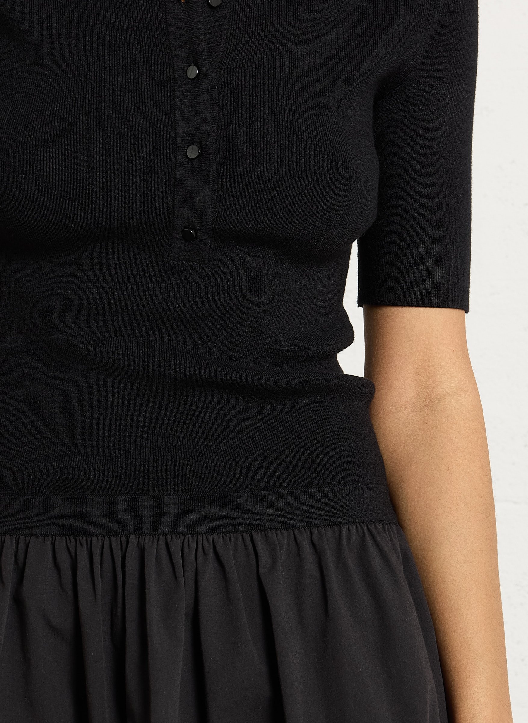 Kurzes Strickkleid PETITE MENDIGOTE Schwarz