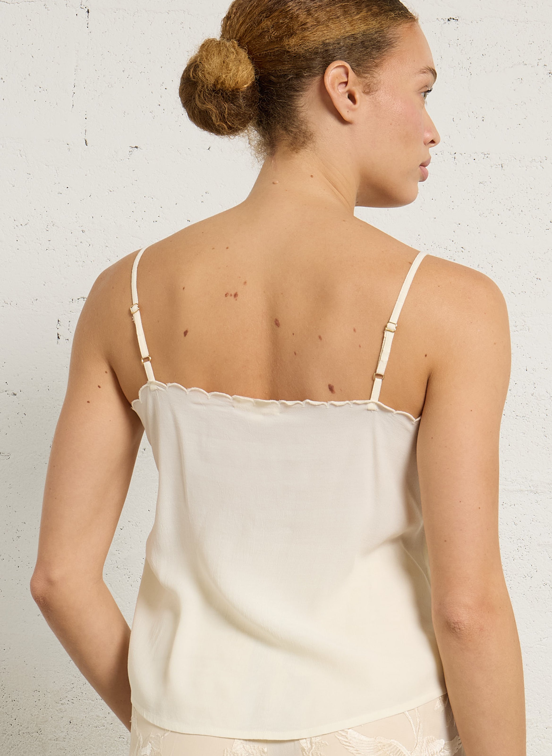 Besticktes Etui LOUISE MISHA Weiss