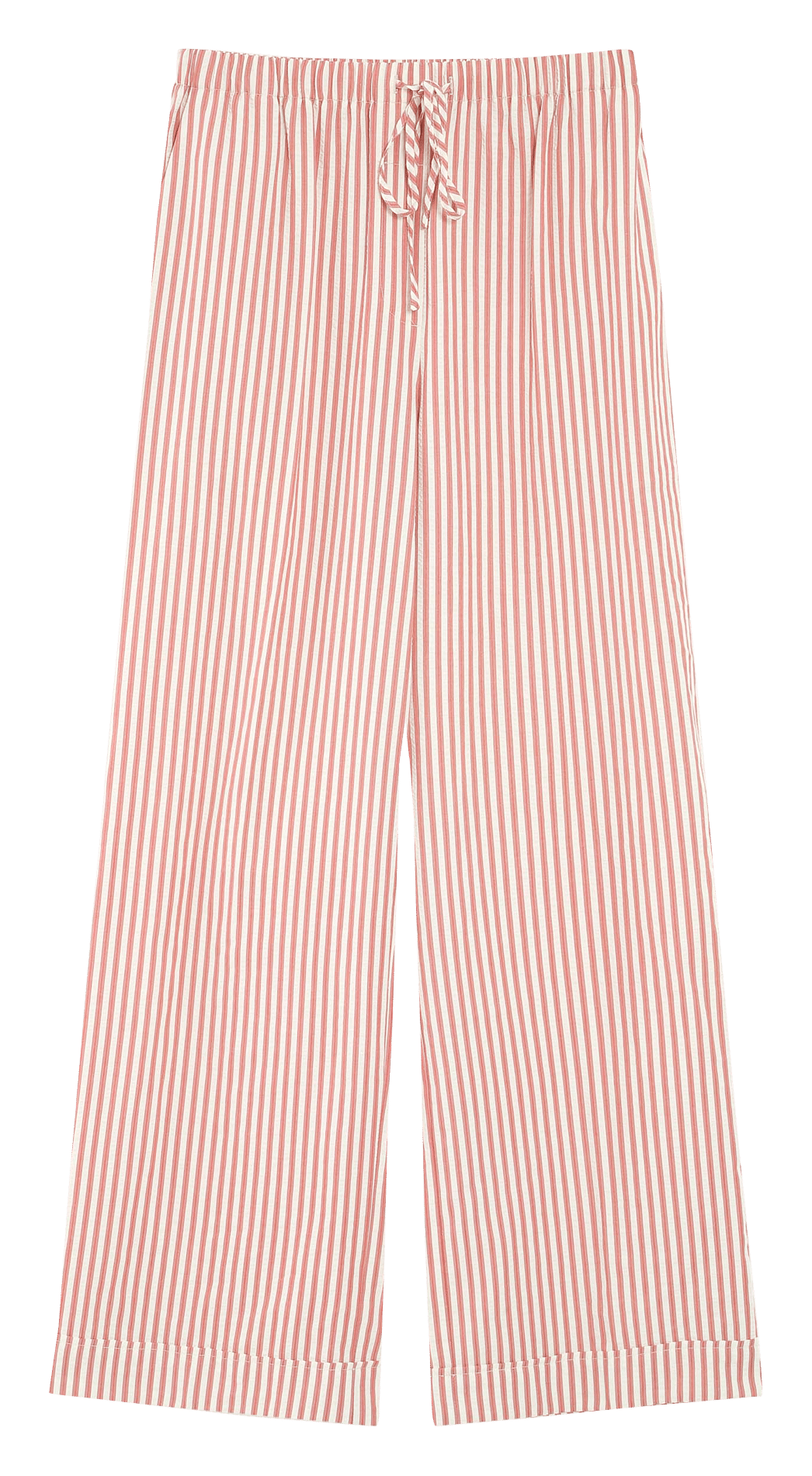 Wide leg cotton blend trousers GRACE ET MILA Pink