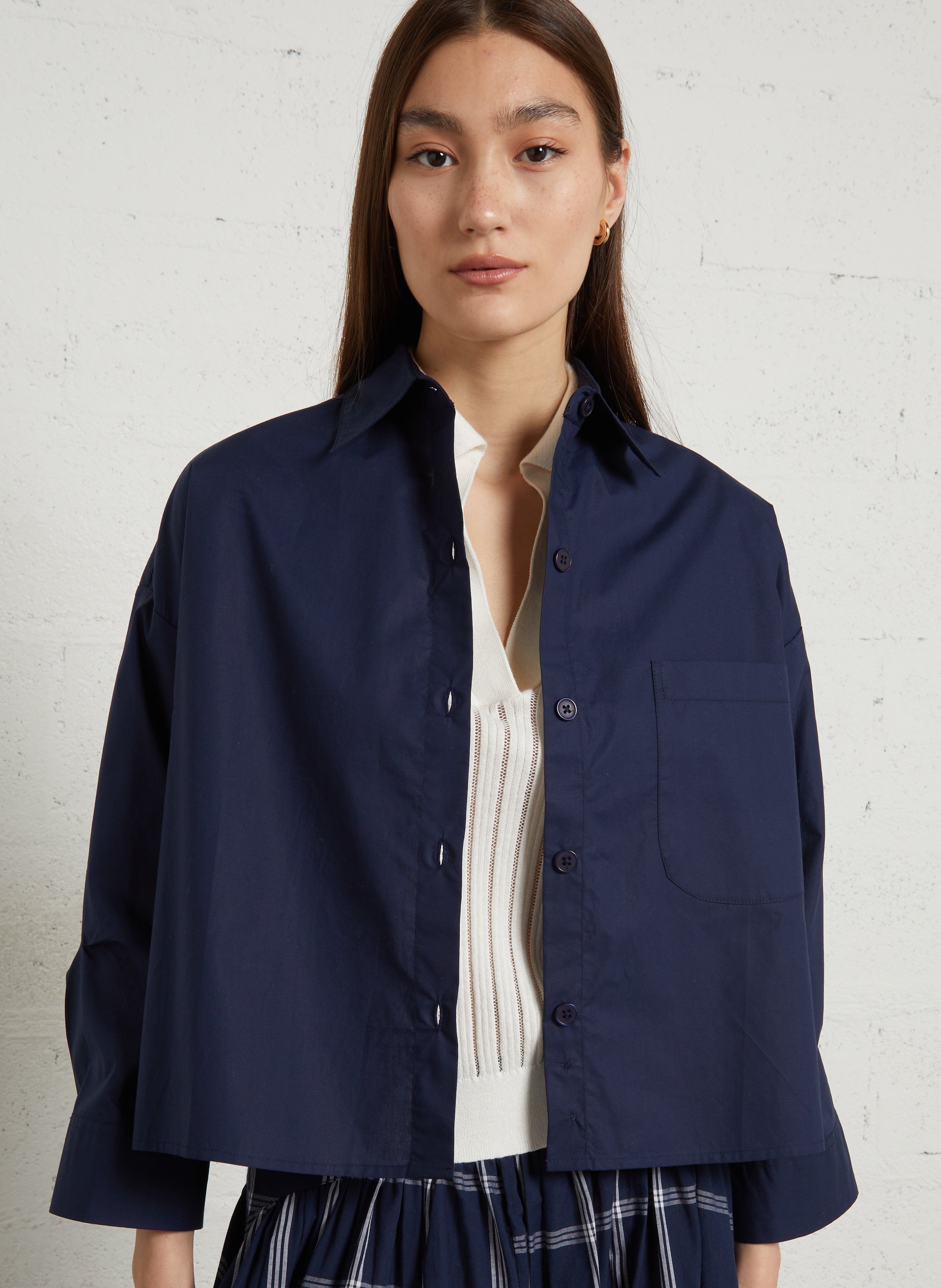Loose-fit check cotton shirt RAE ANTWERP