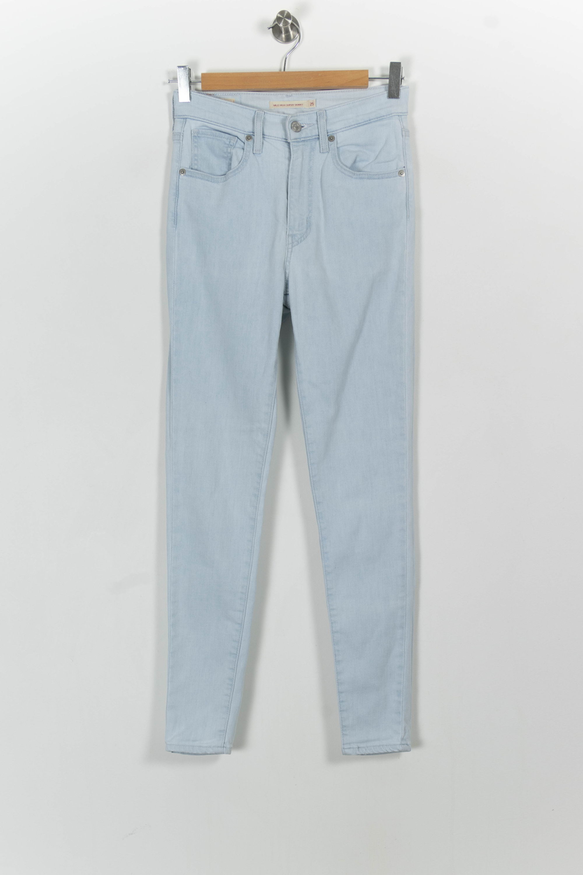 Cropped slim jeans with studs LEVI'S - Seconde main Blue