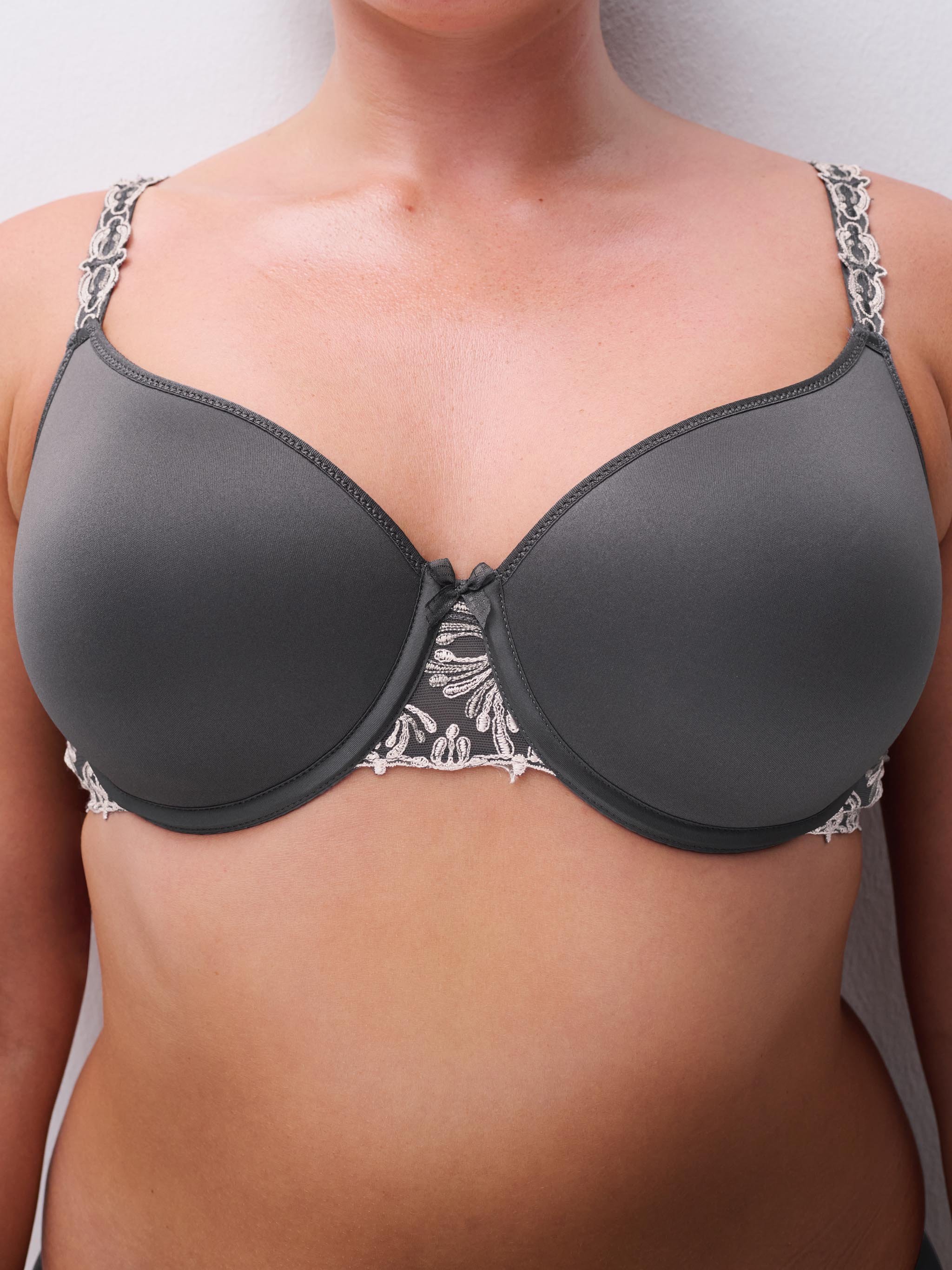 Full-cup shape memory bra CHANTELLE Grey