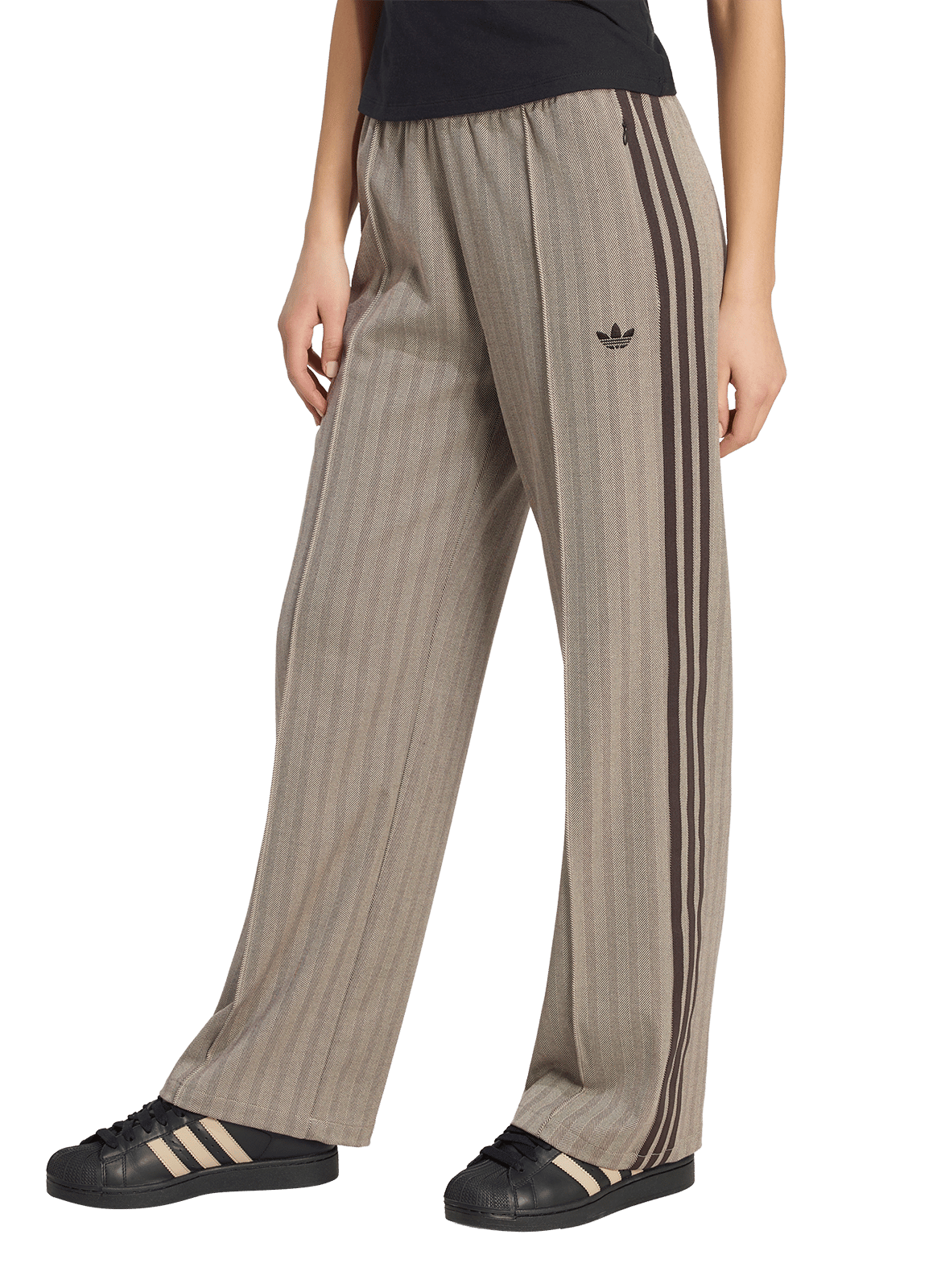 Chevron Knit Sweatpants ADIDAS Brown