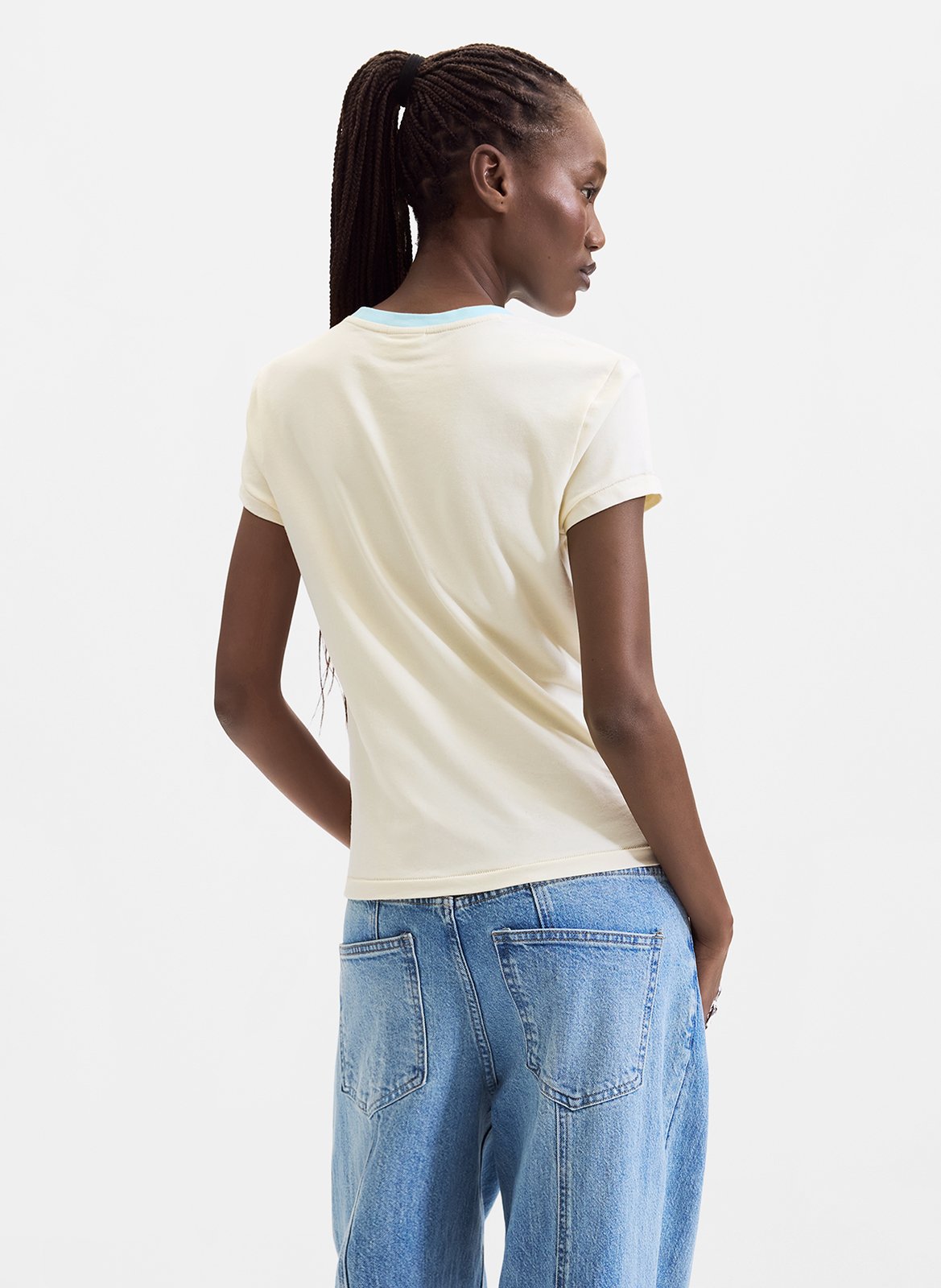 Tee-shirt col rond imprimé DESIGUAL Blanc