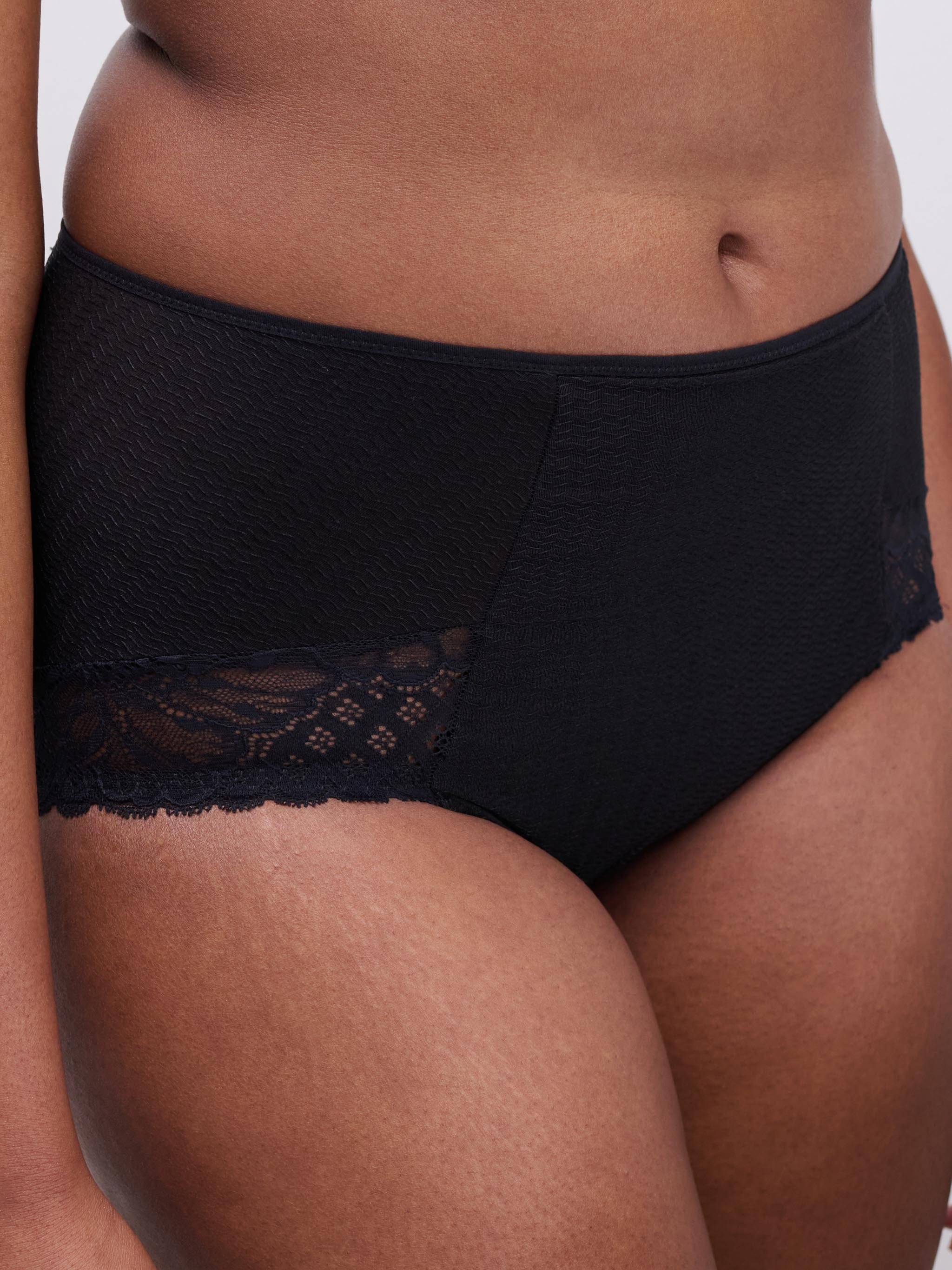 High-waisted lace panties | Black CHANTELLE Women