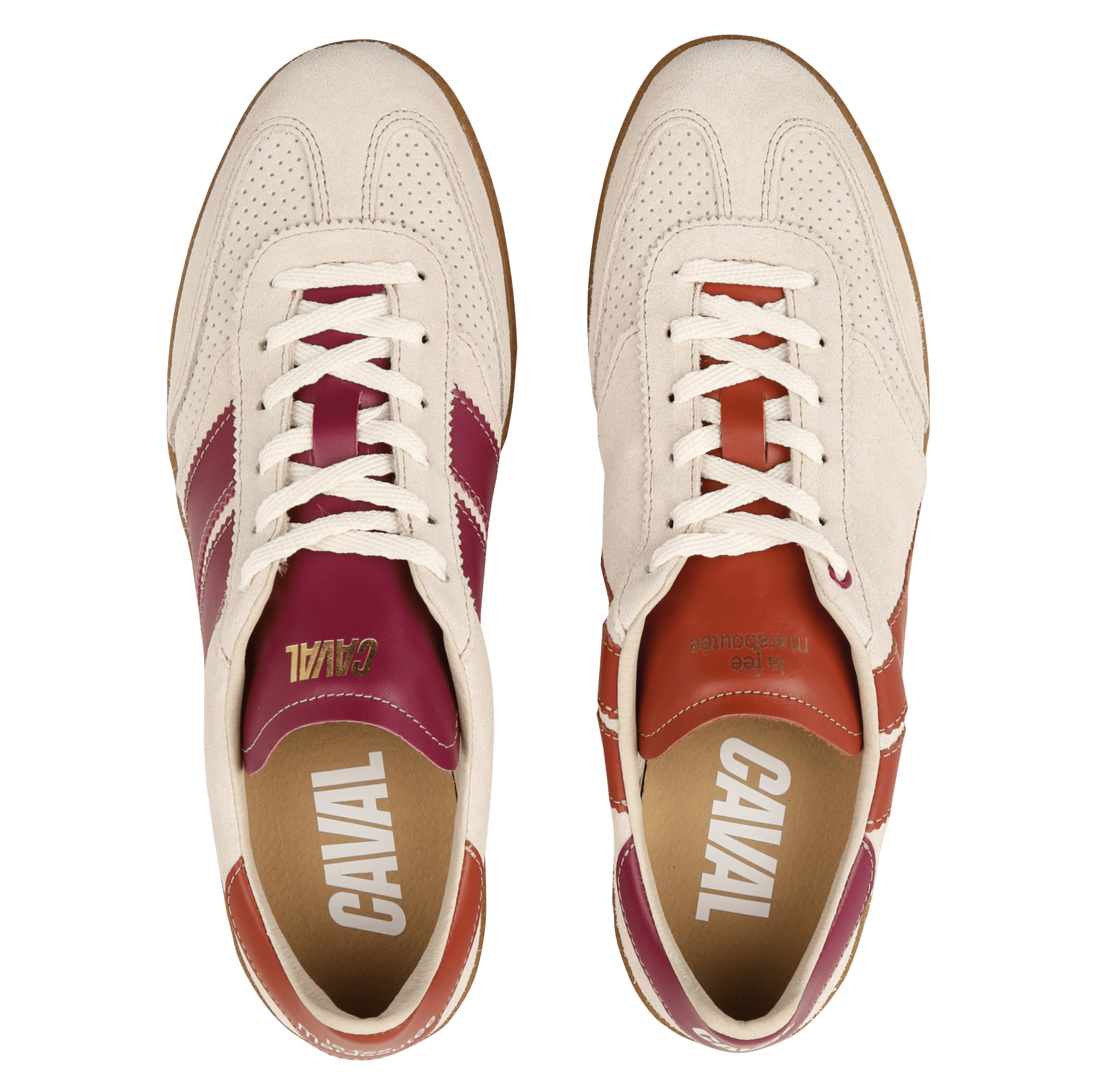 baskets basses en cuir LA FEE MARABOUTEE Multicolore
