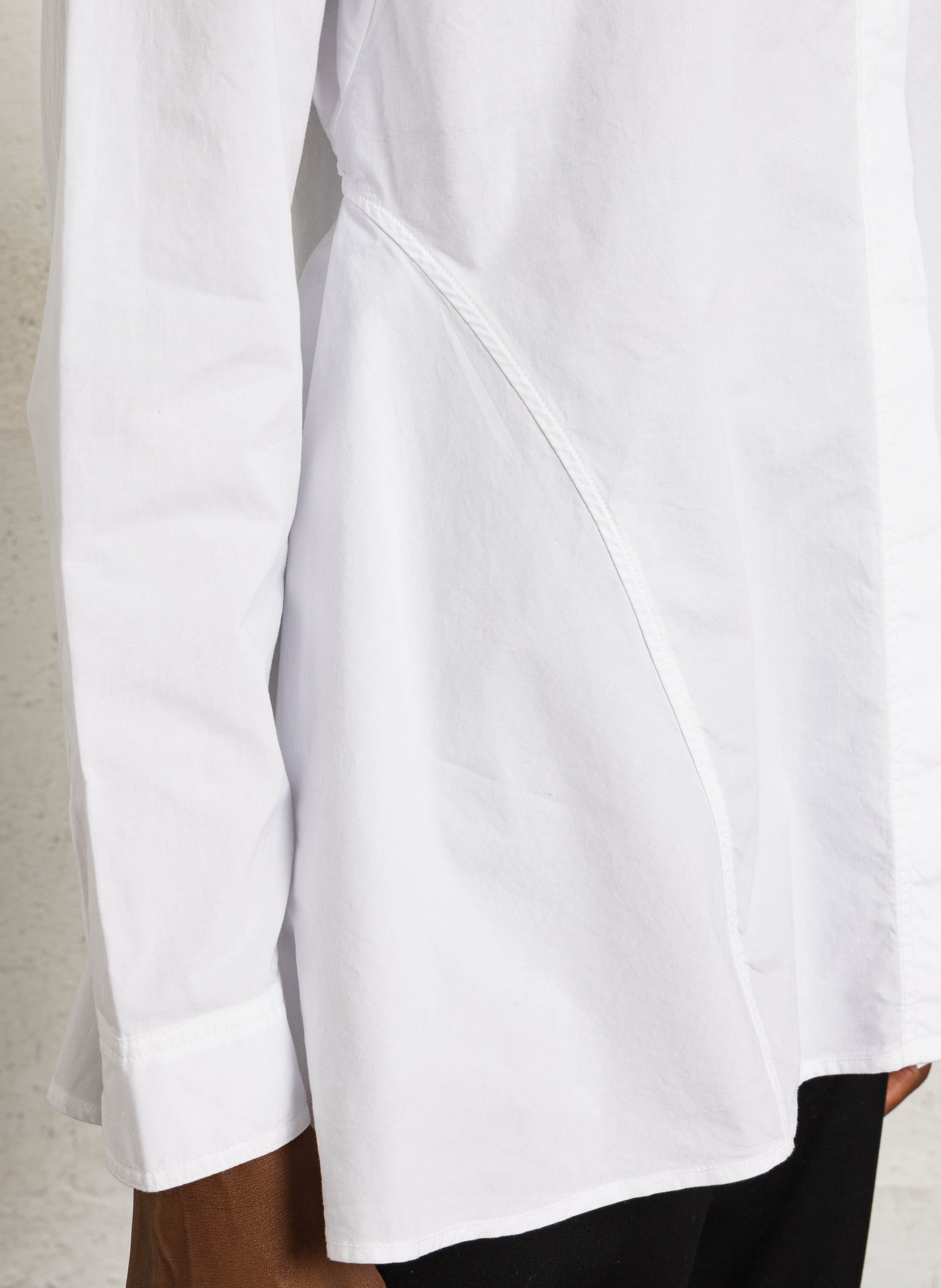 Flared organic cotton shirt RUE DE TOKYO White