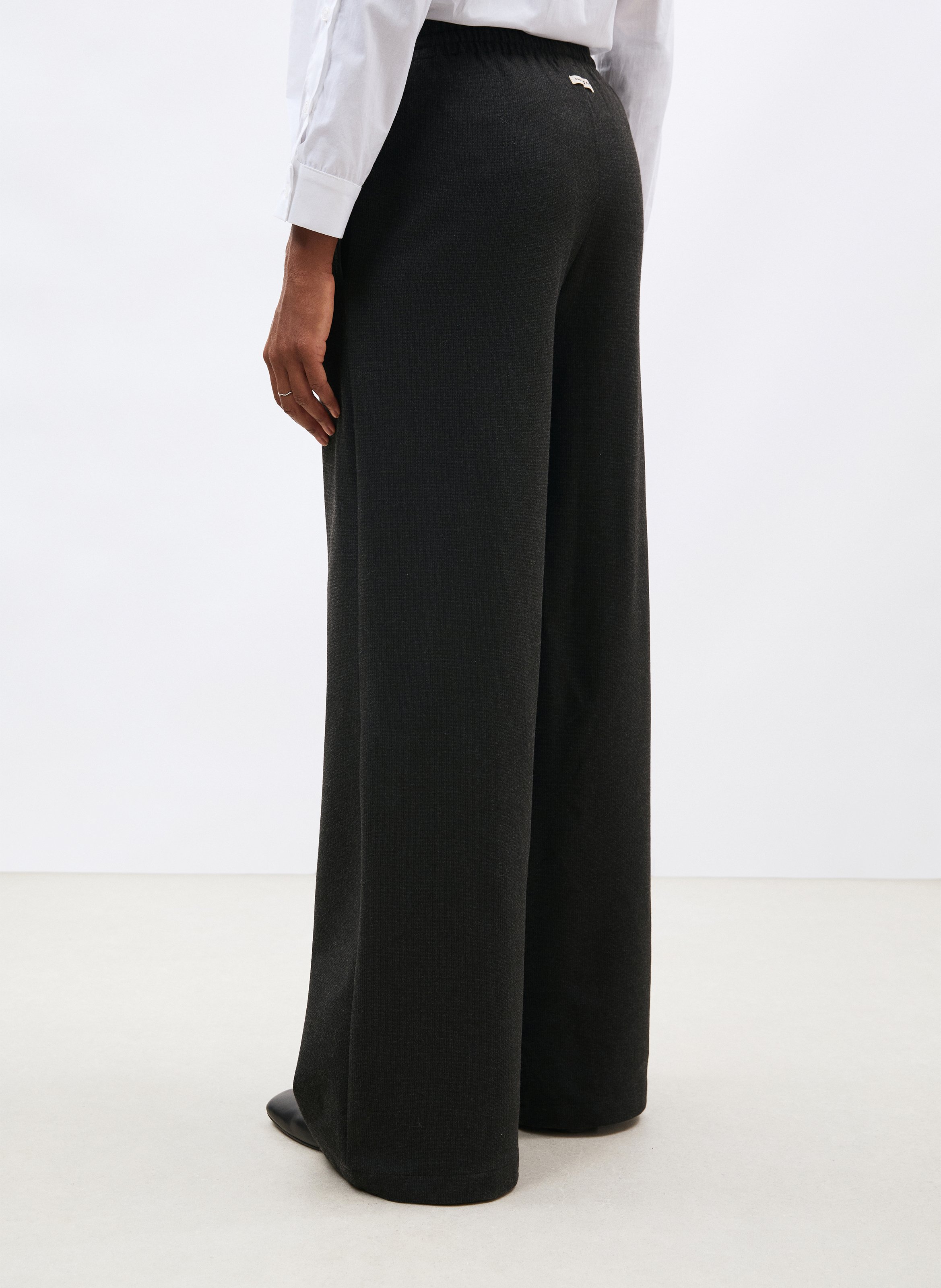 Pantalon droit à liens HUMILITY Gris