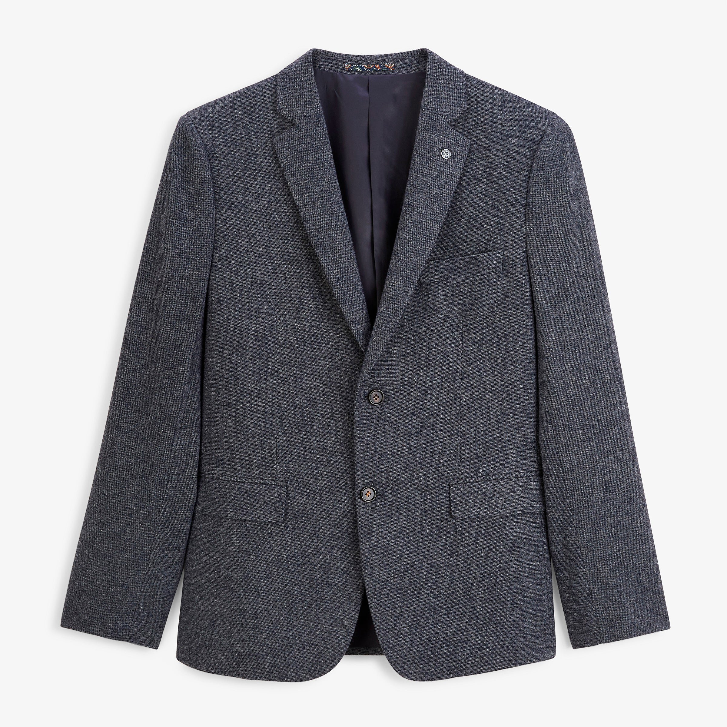 Ink blue wool-blend blazer SERGE BLANCO Blue