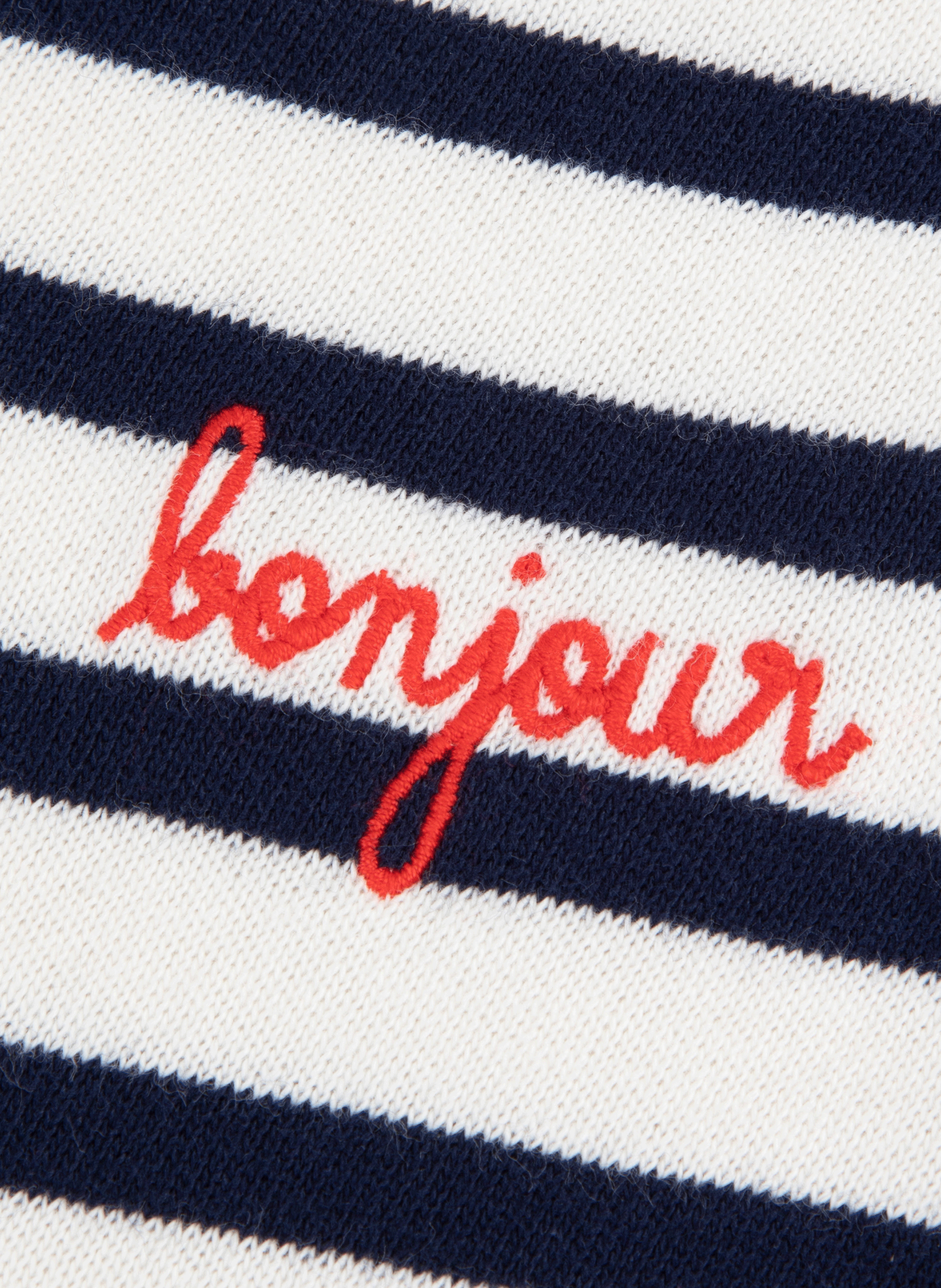 Striped cotton body MAISON LABICHE White