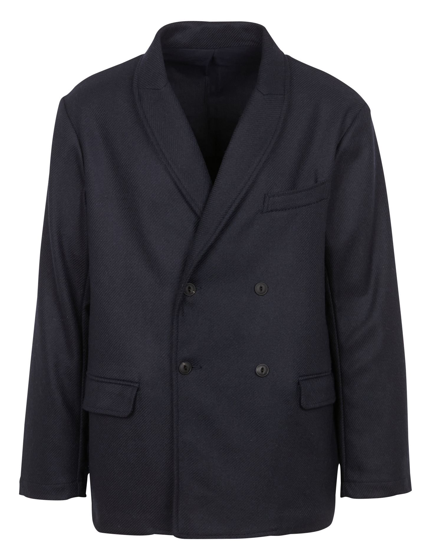 Veste col châle en laine mélangée  HOMECORE Bleu