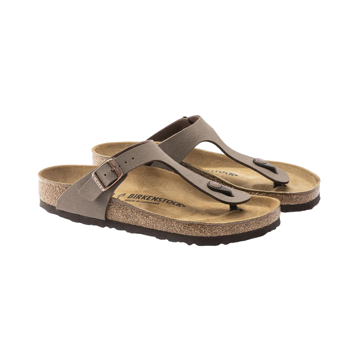 Faux leather sandals Brown