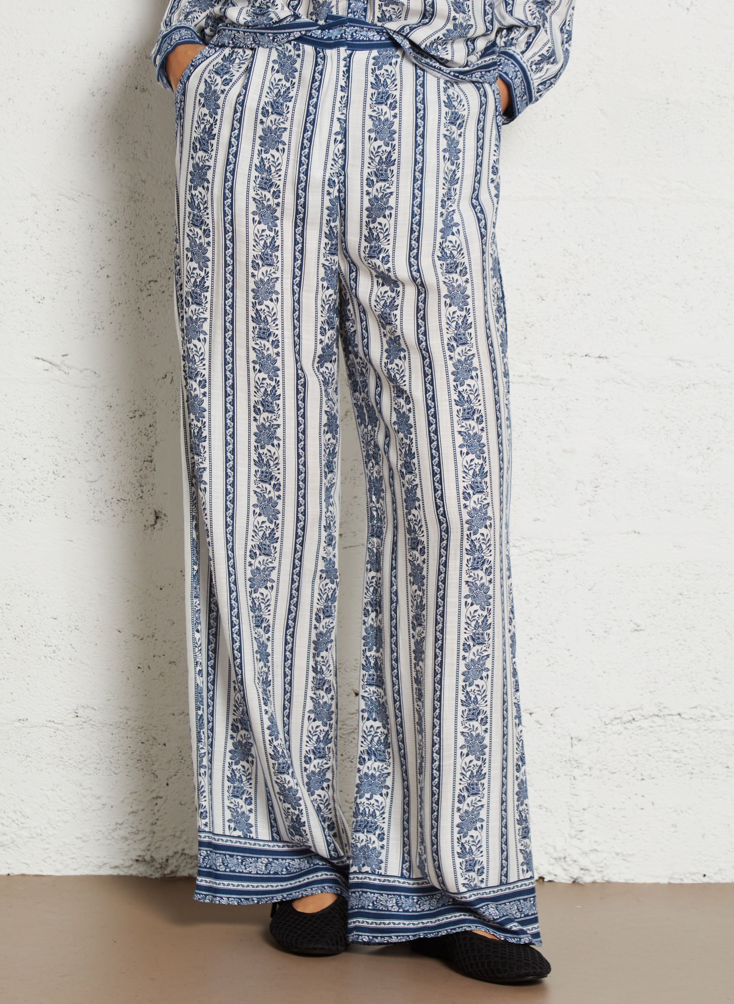 Norton printed straight trousers LA PETITE ETOILE