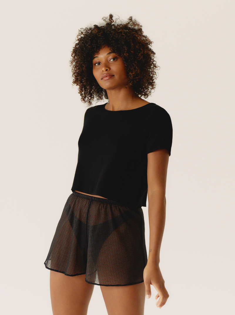 Tee-shirt deep black NOO Noir