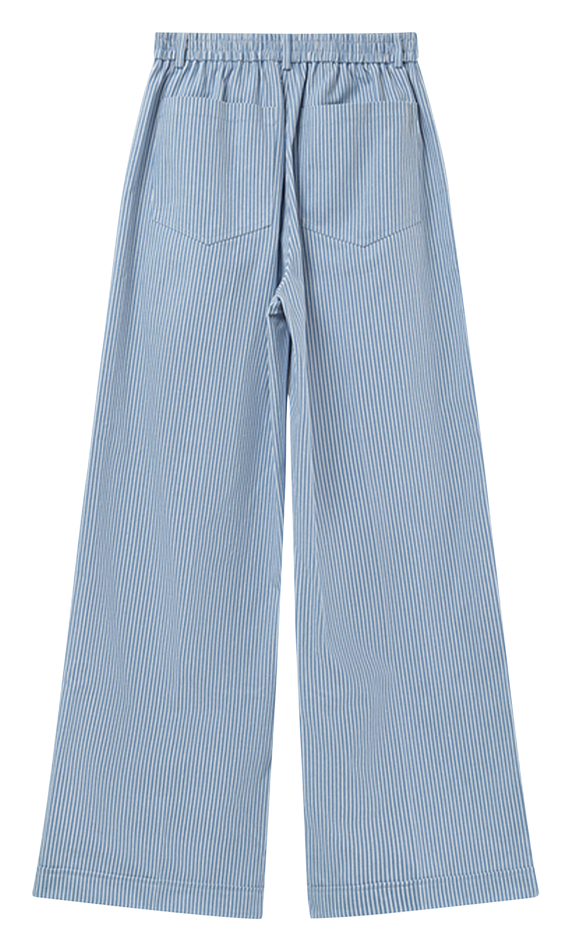 Pantalon droit rayé GRACE ET MILA Blue