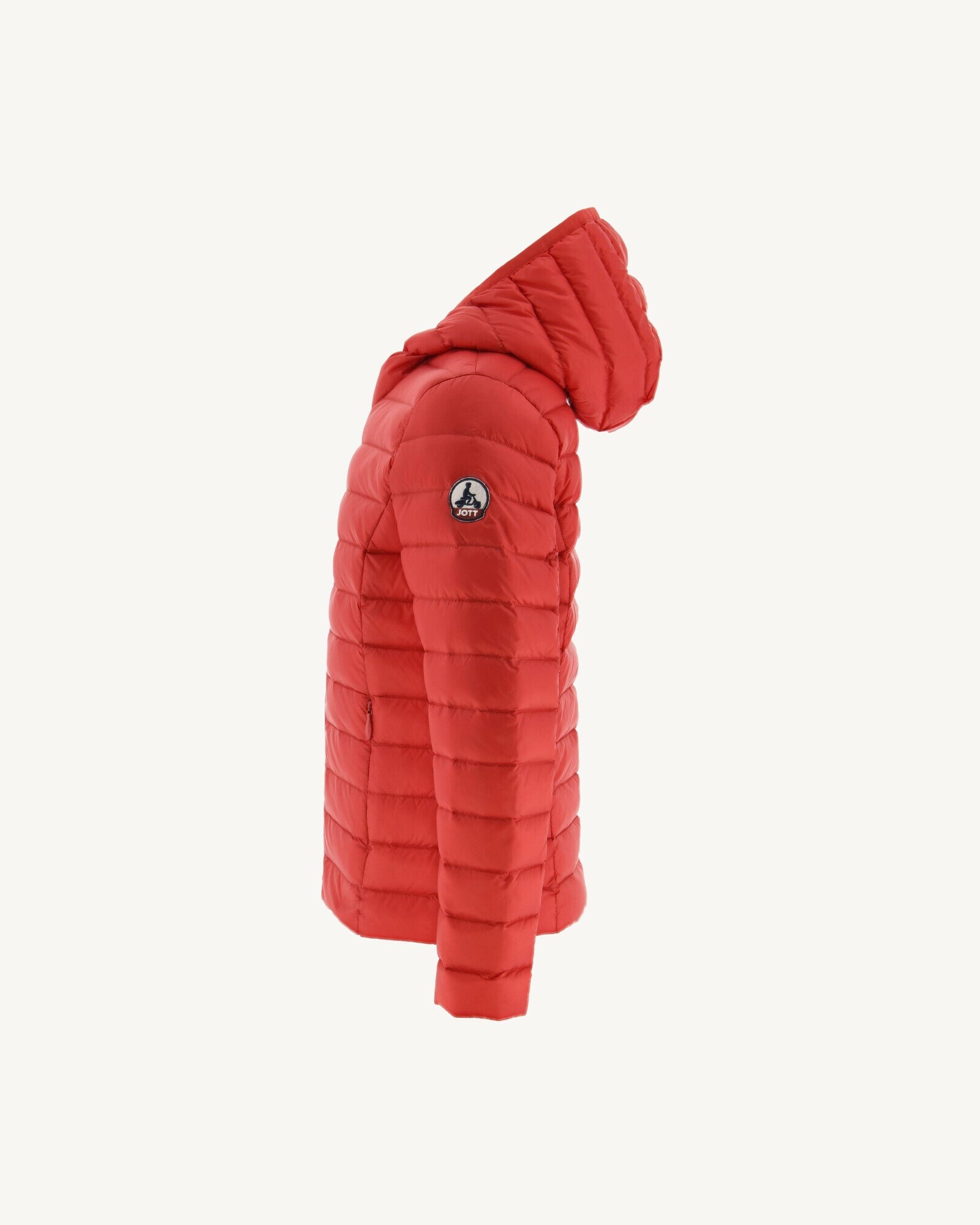 Carla lightweight hooded children's down jacket JOTT Red