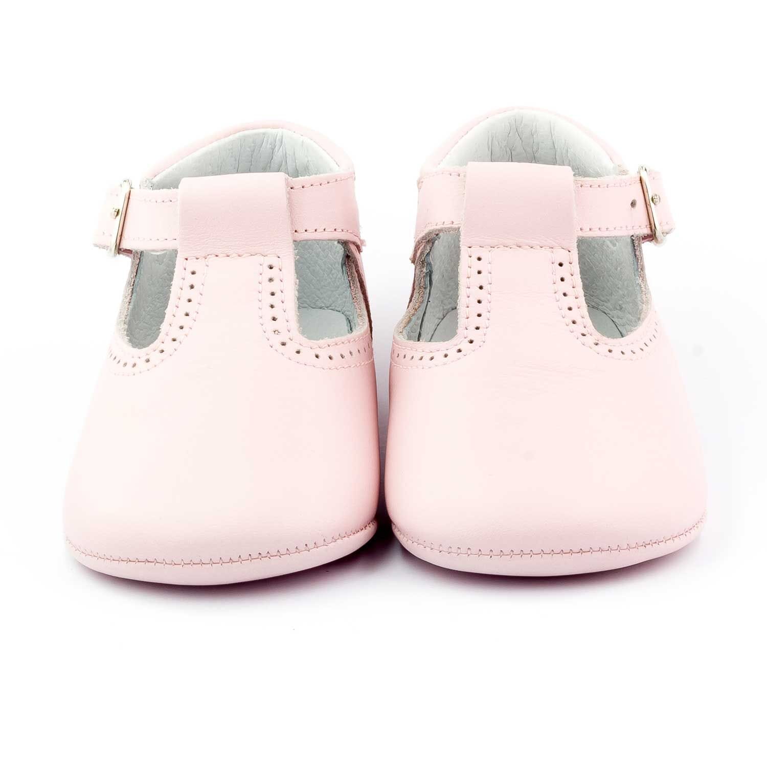 Baby leather slipper Boni & Sidonie Pink