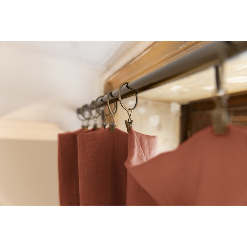 Blackout and Thermal Curtains L'EFFET PAPILLON Red