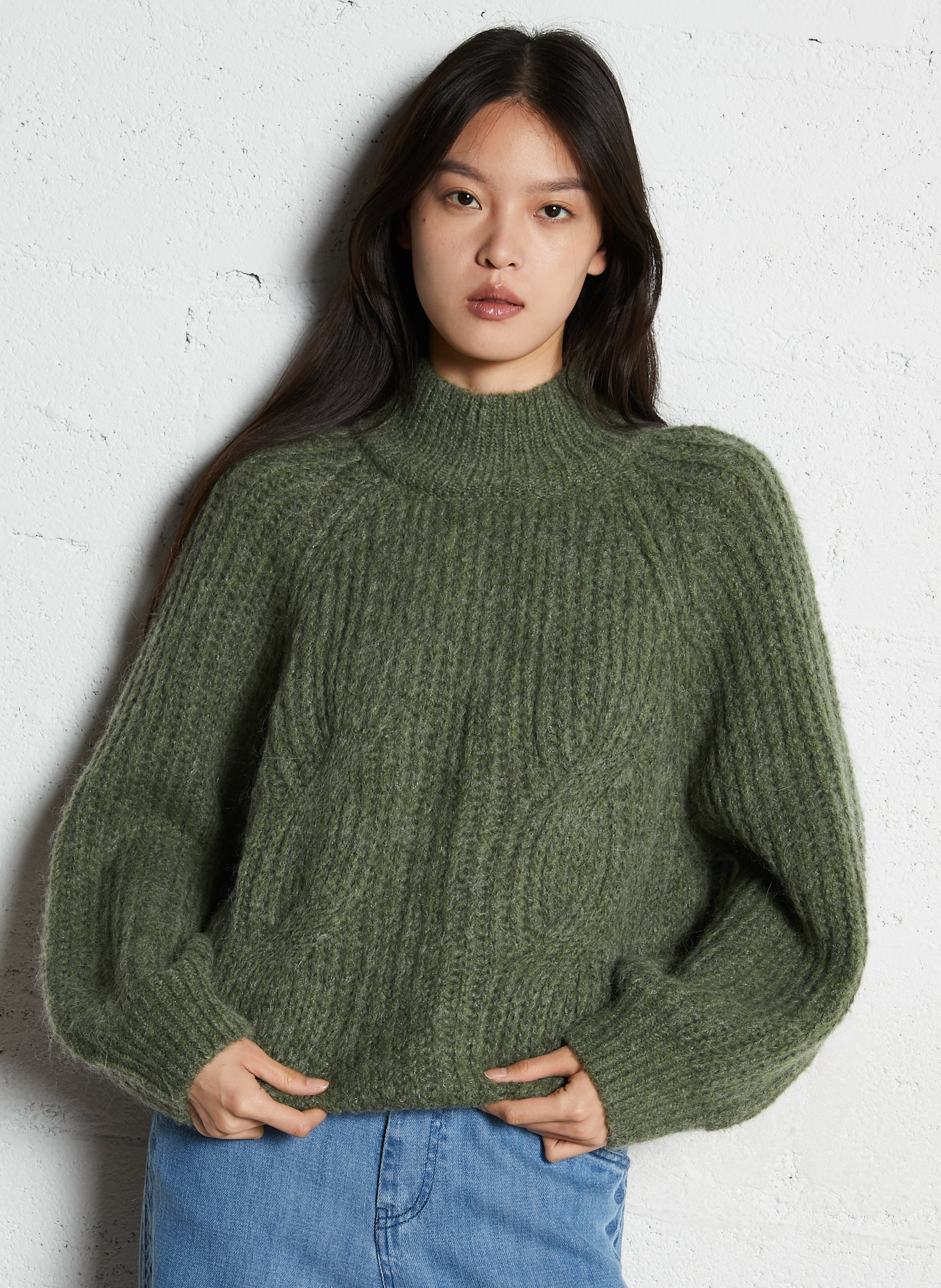 Elena high-neck sweater LOUISE MISHA Khaki