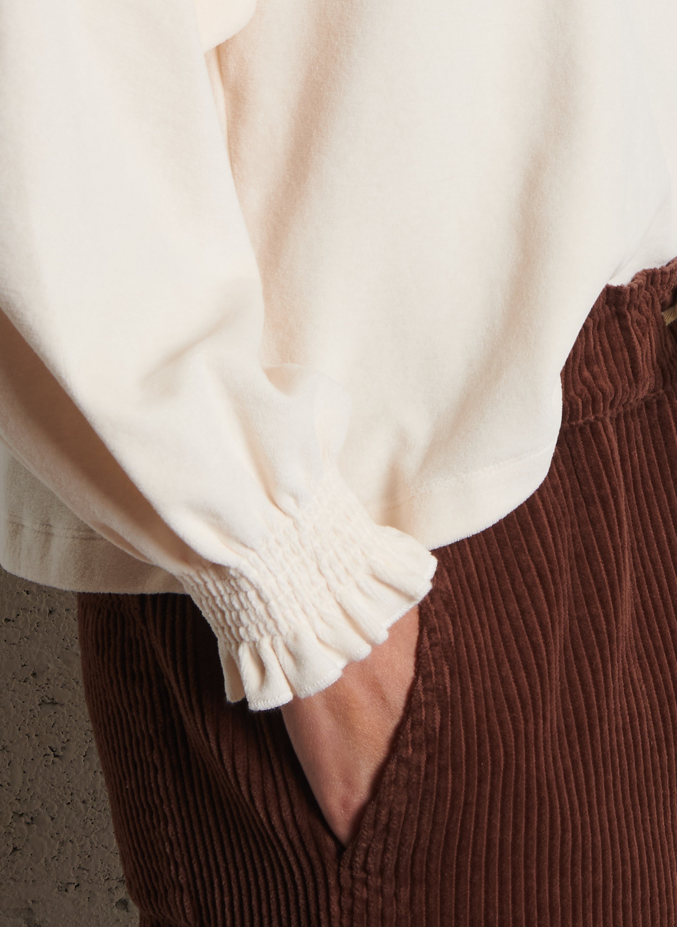 Klassischer Rundhals-Sweatshirt aus Bio-Baumwolle EMILE ET IDA Beige