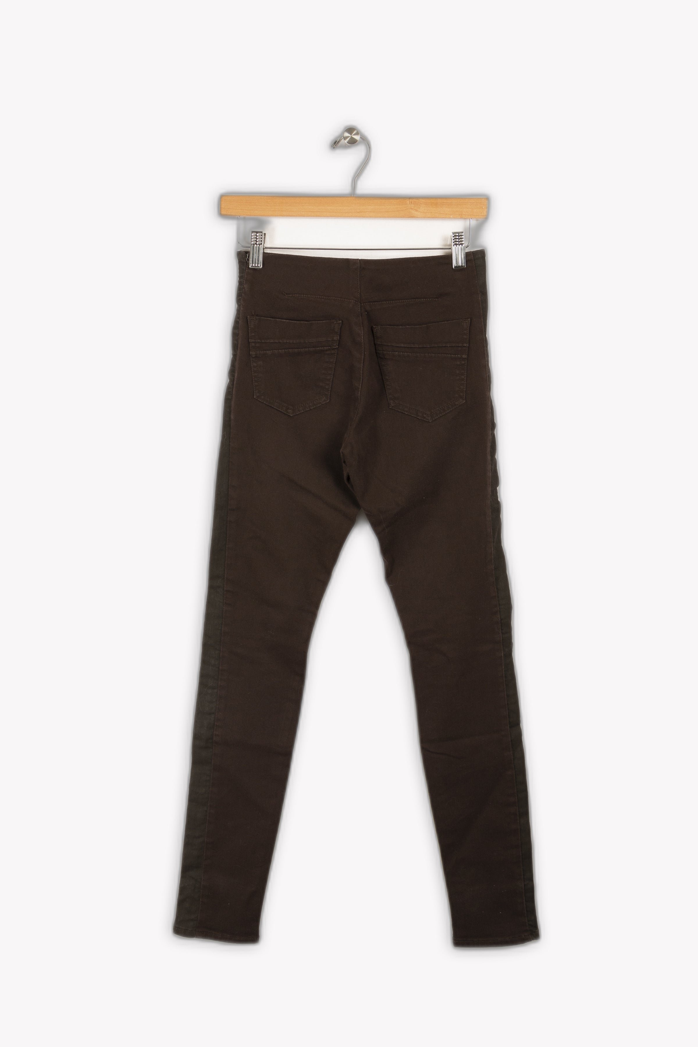 Cropped slim jeans with studs COMPTOIR DES COTONNIERS - Seconde main Brown