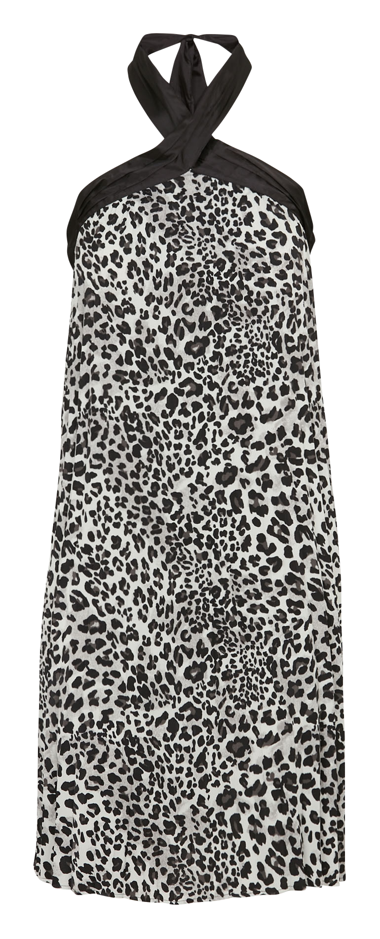 Short leopard print dress IKKS Grey