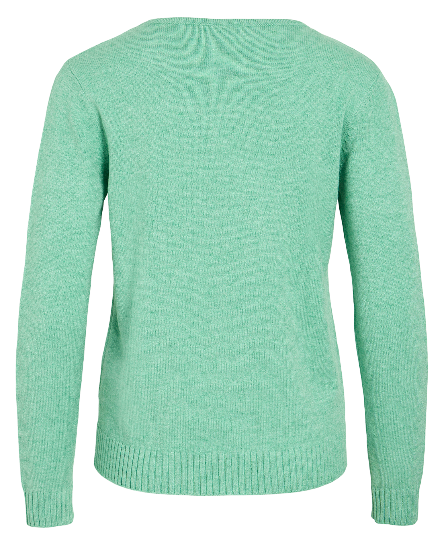 Gerade geschnittener Strickpullover Grun