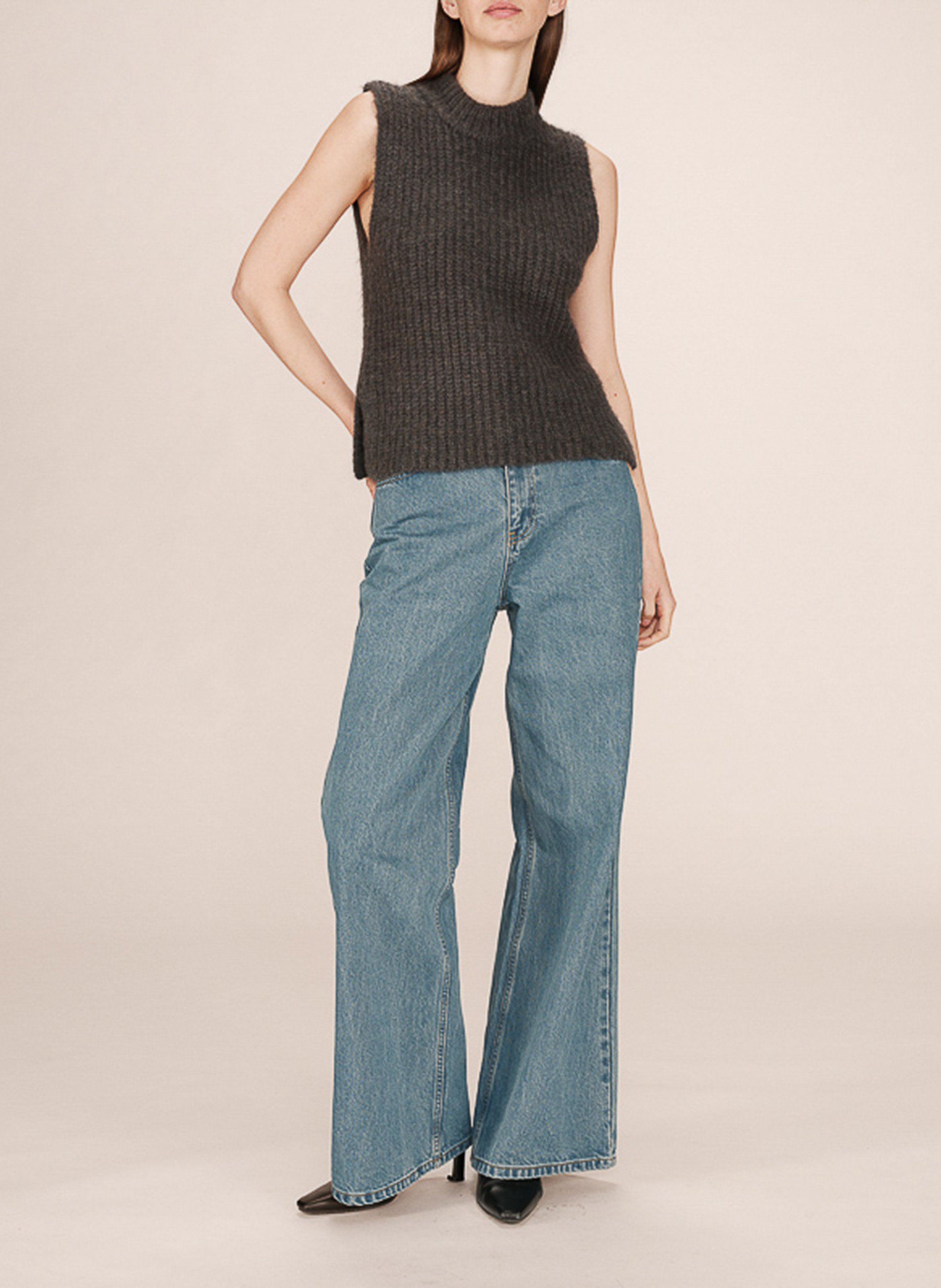 Elena high-neck sweater GRACE ET MILA Grey