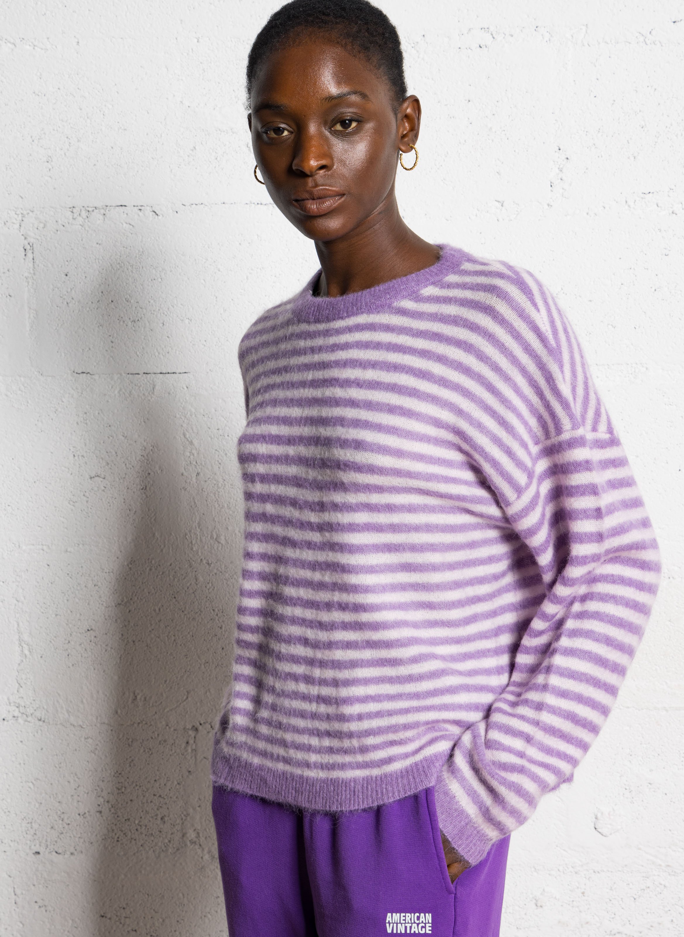 Gerader Pullover aus Alpakamischung AMERICAN VINTAGE