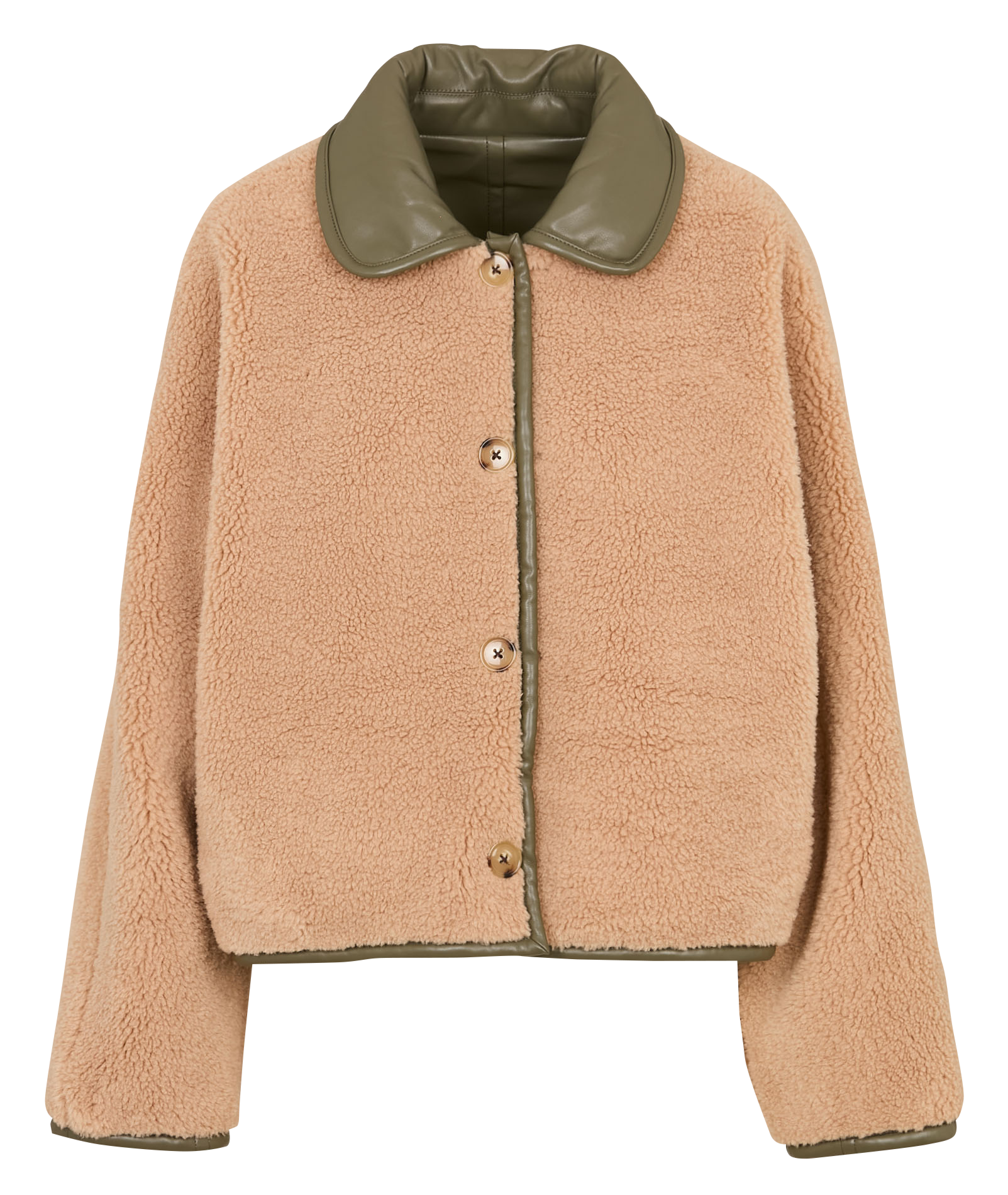 Jasje met overhemdkraag BELLEROSE Kaki